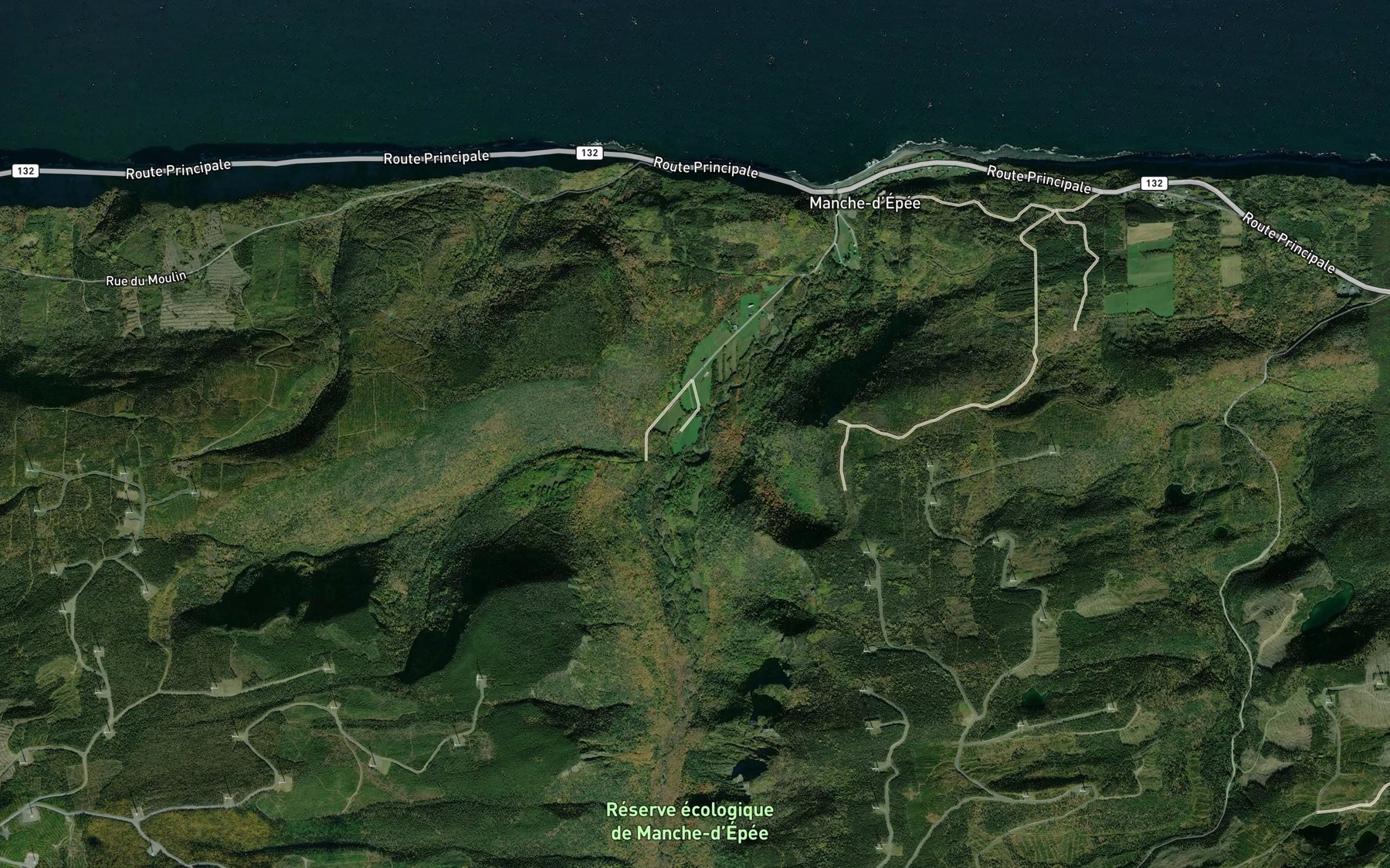 Satellite map of the Coulee du Noroit