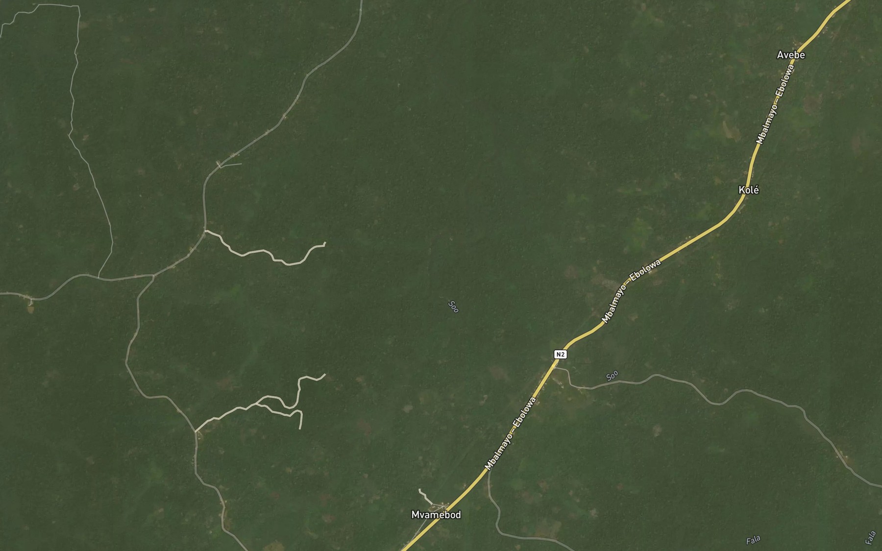 Satellite map of the Mbangnama