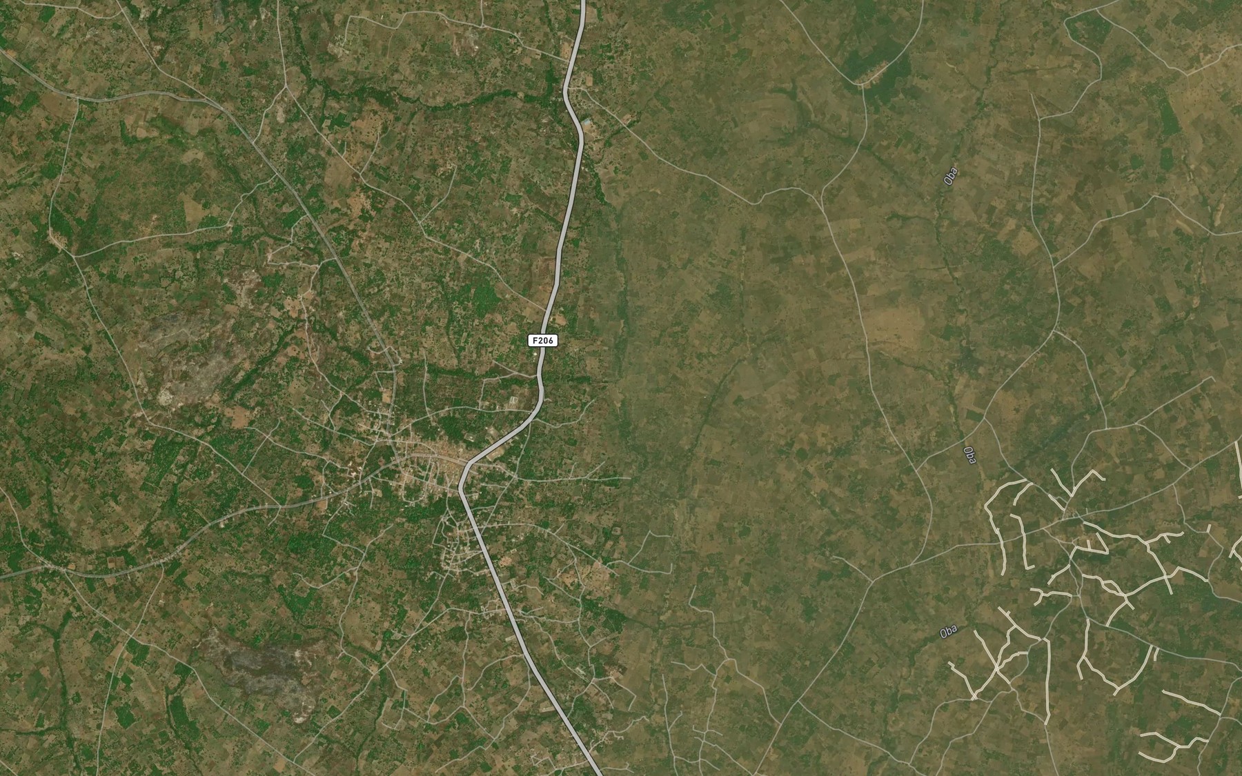 Satellite map of the Olorupa