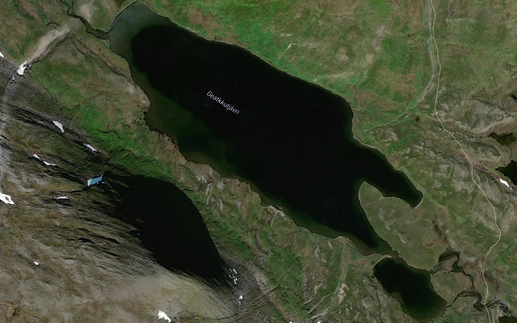 Satellite map of the Geatkkutjavrit