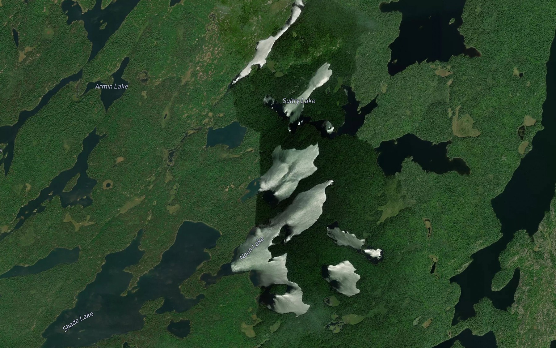 Satellite map of the Summer Lake