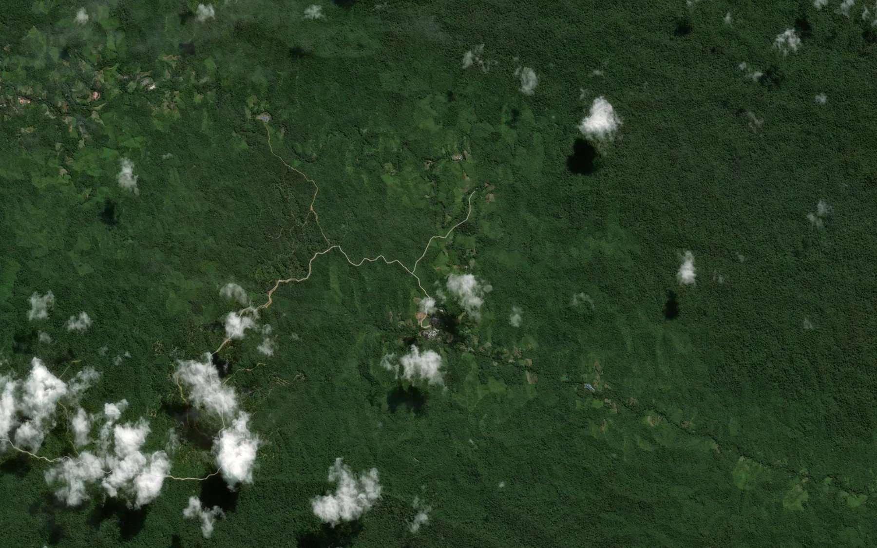 Satellite map of the Sungai Telau