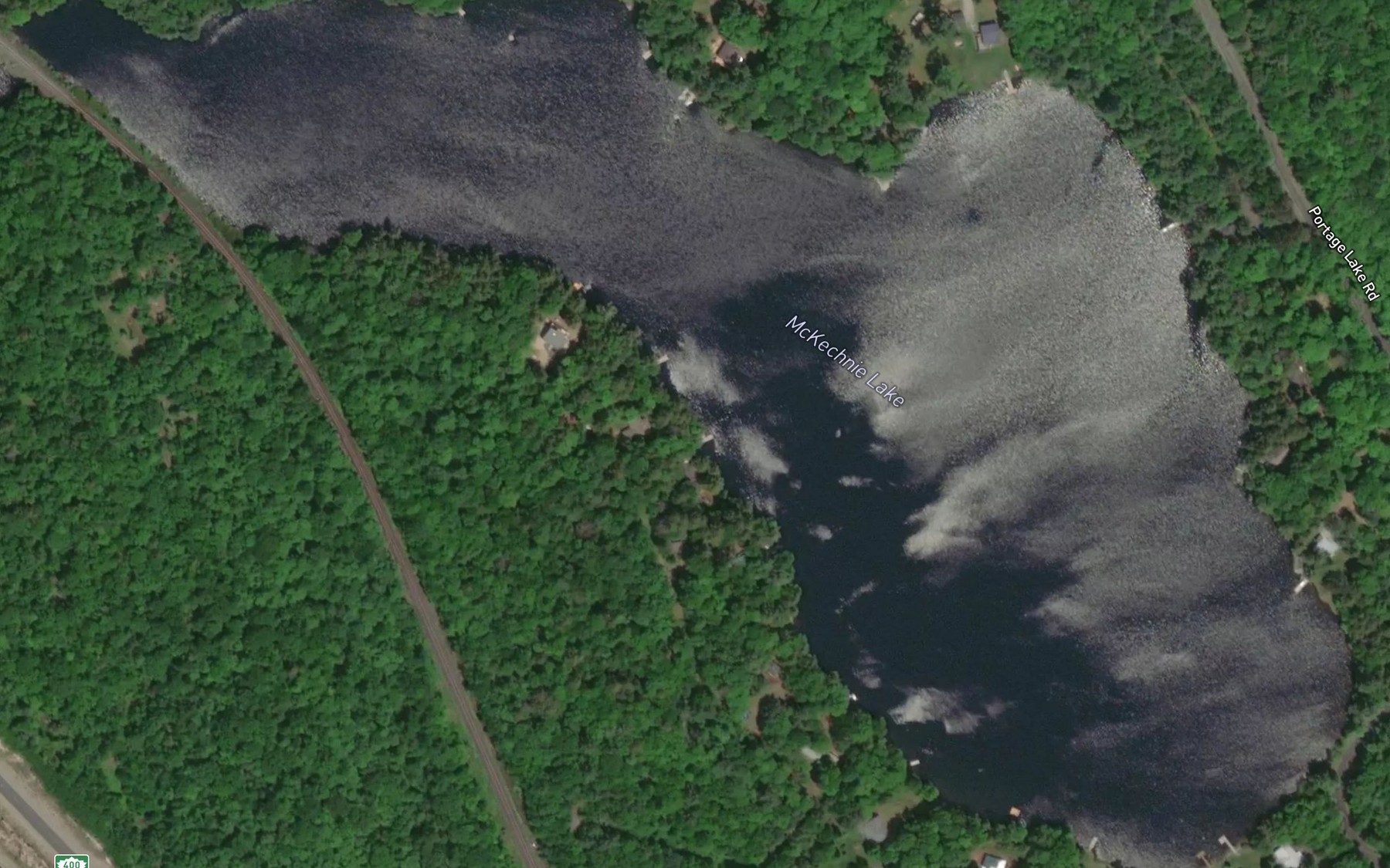 Satellite map of the McKechnie Lake