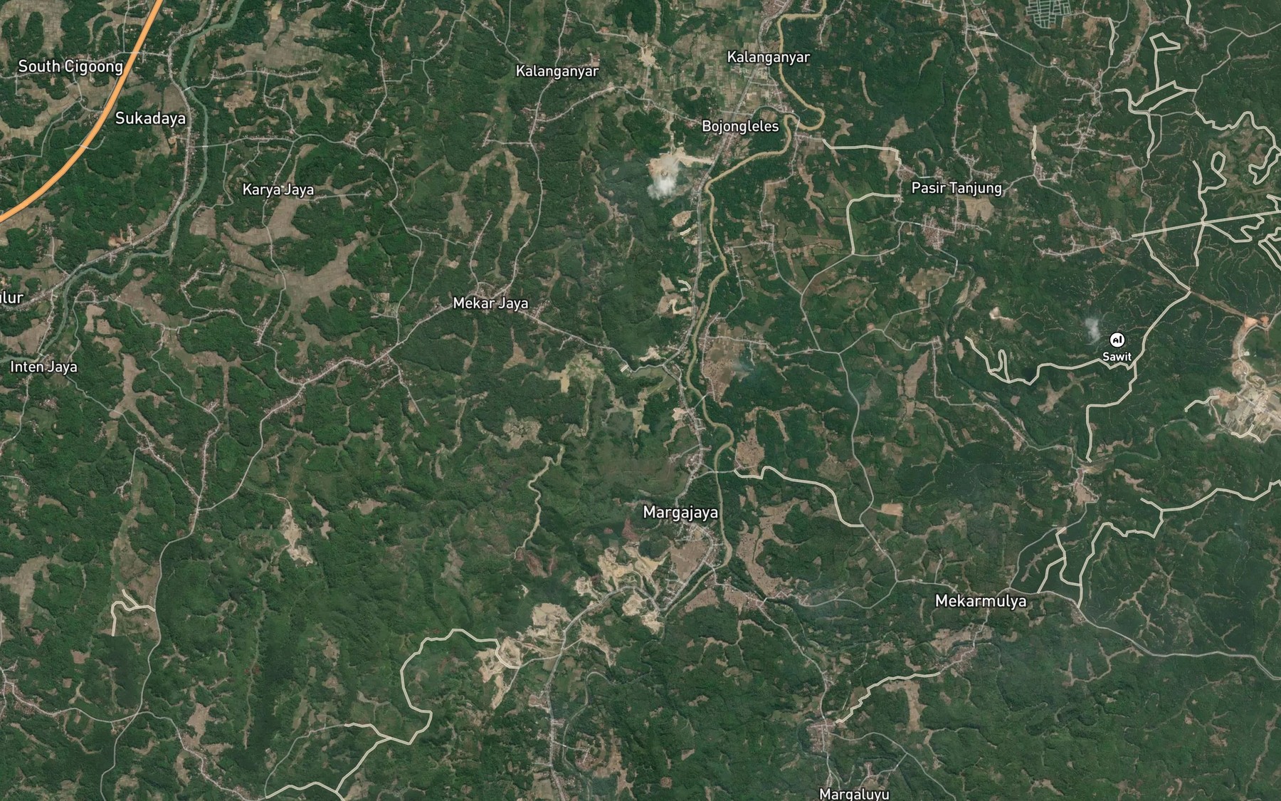 Satellite map of the Ci Marga