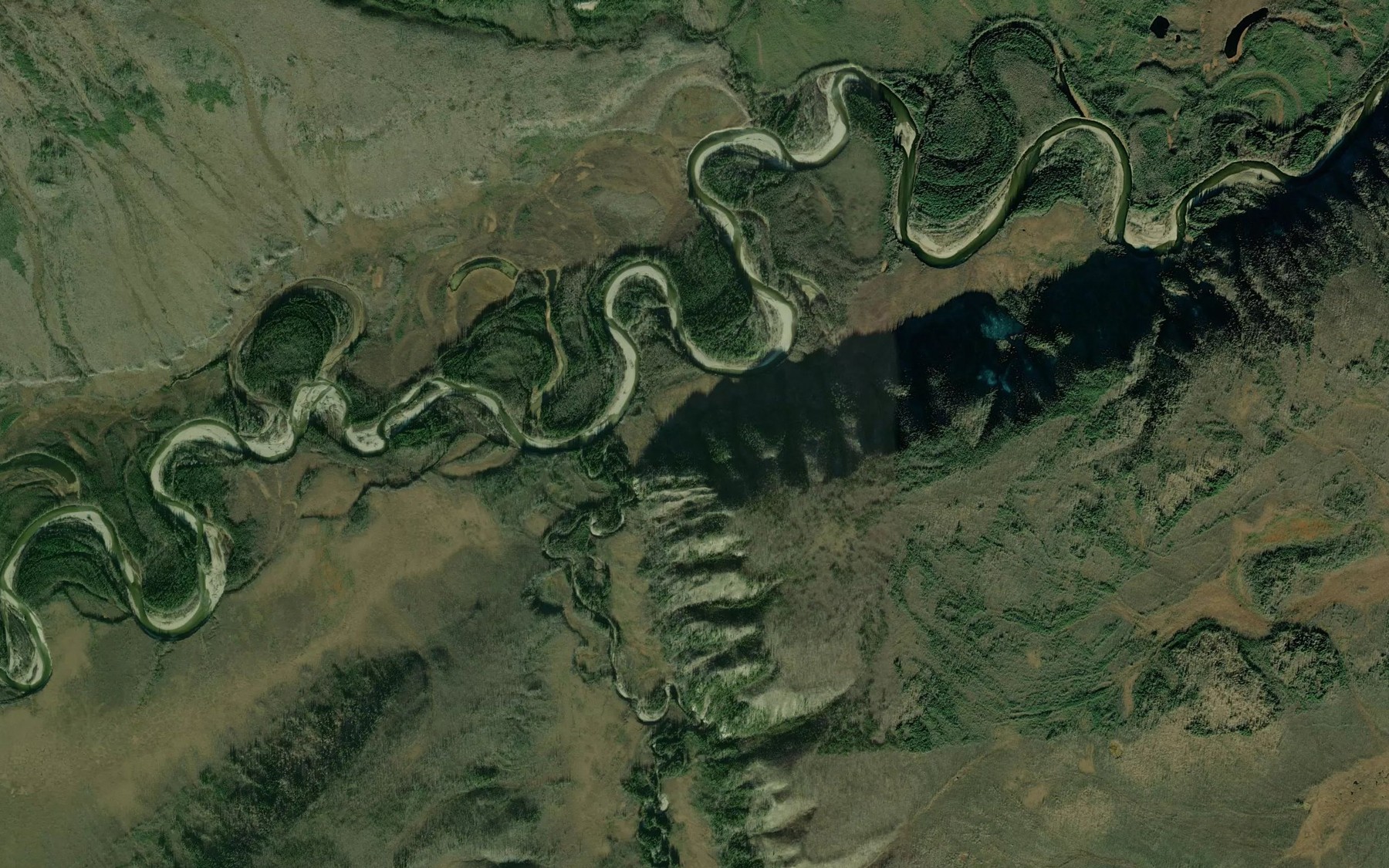 Satellite map of the Loper Creek