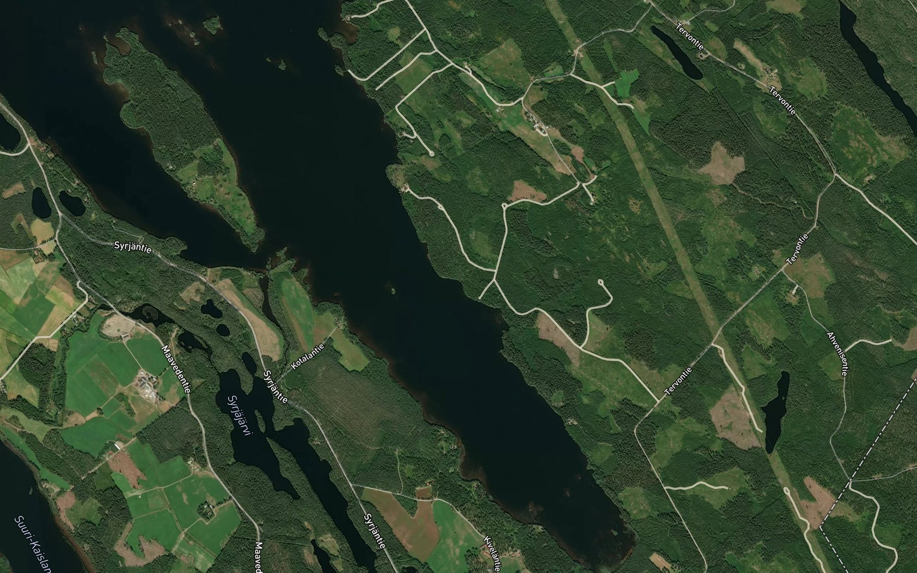 Satellite map of the Hautalahti