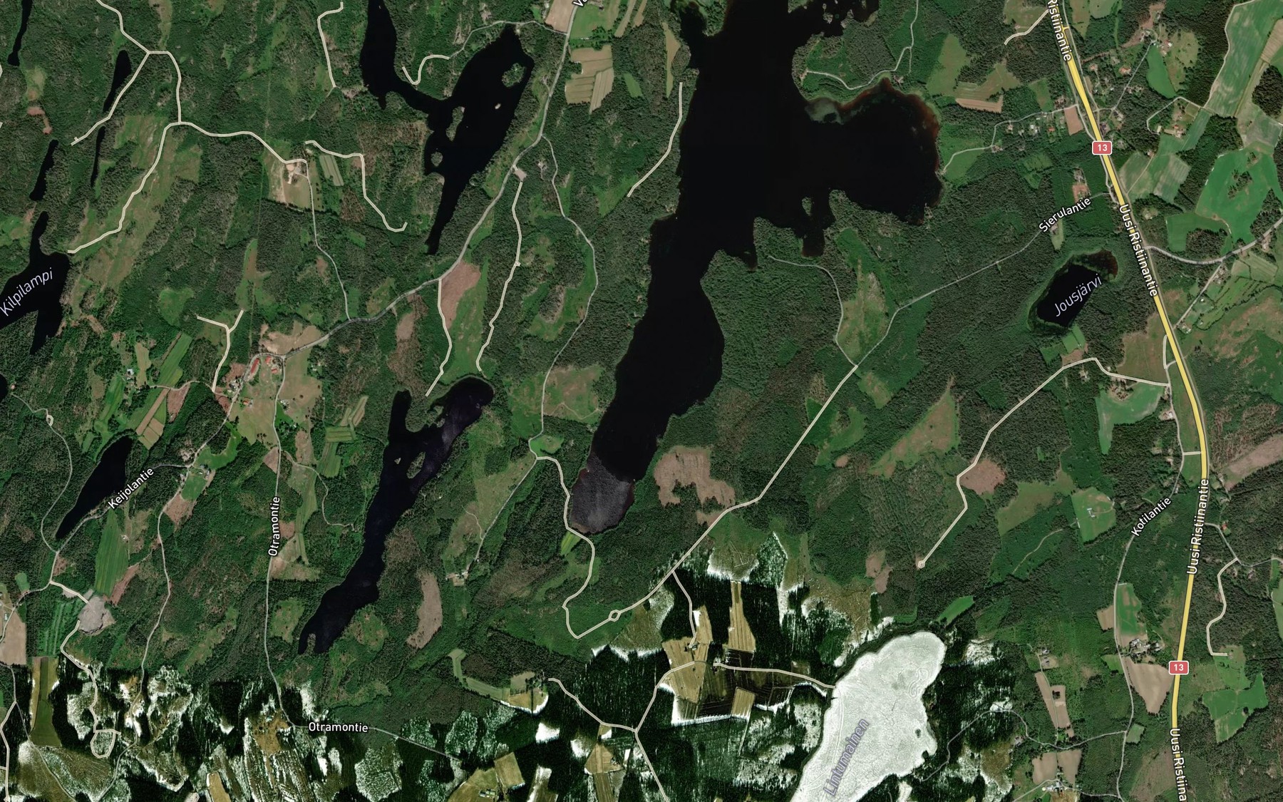 Satellite map of the Etelapaa