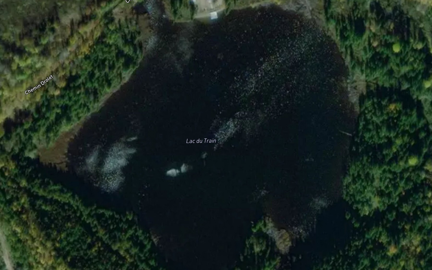 Satellite map of the Lac du Train
