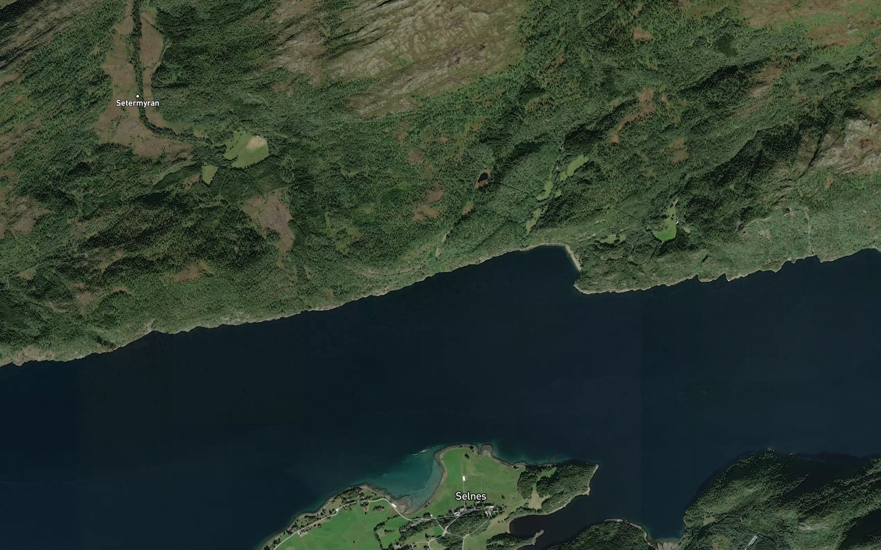 Satellite map of the Klungervikkalvvika