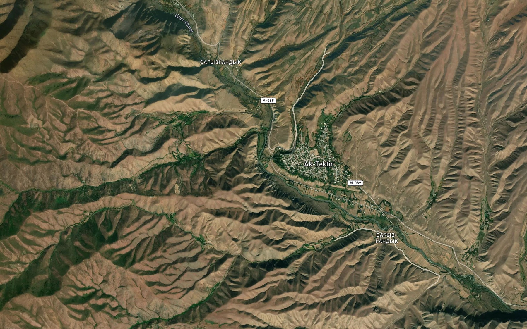 Satellite map of the Dzhargylchakty