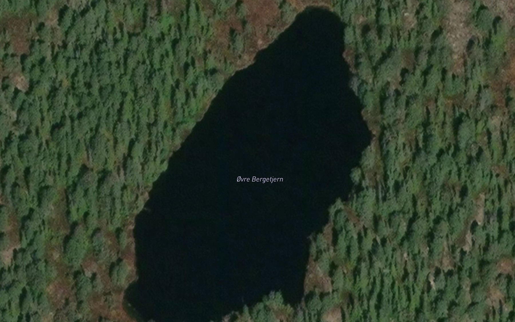 Satellite map of the Bergetjern,ovre