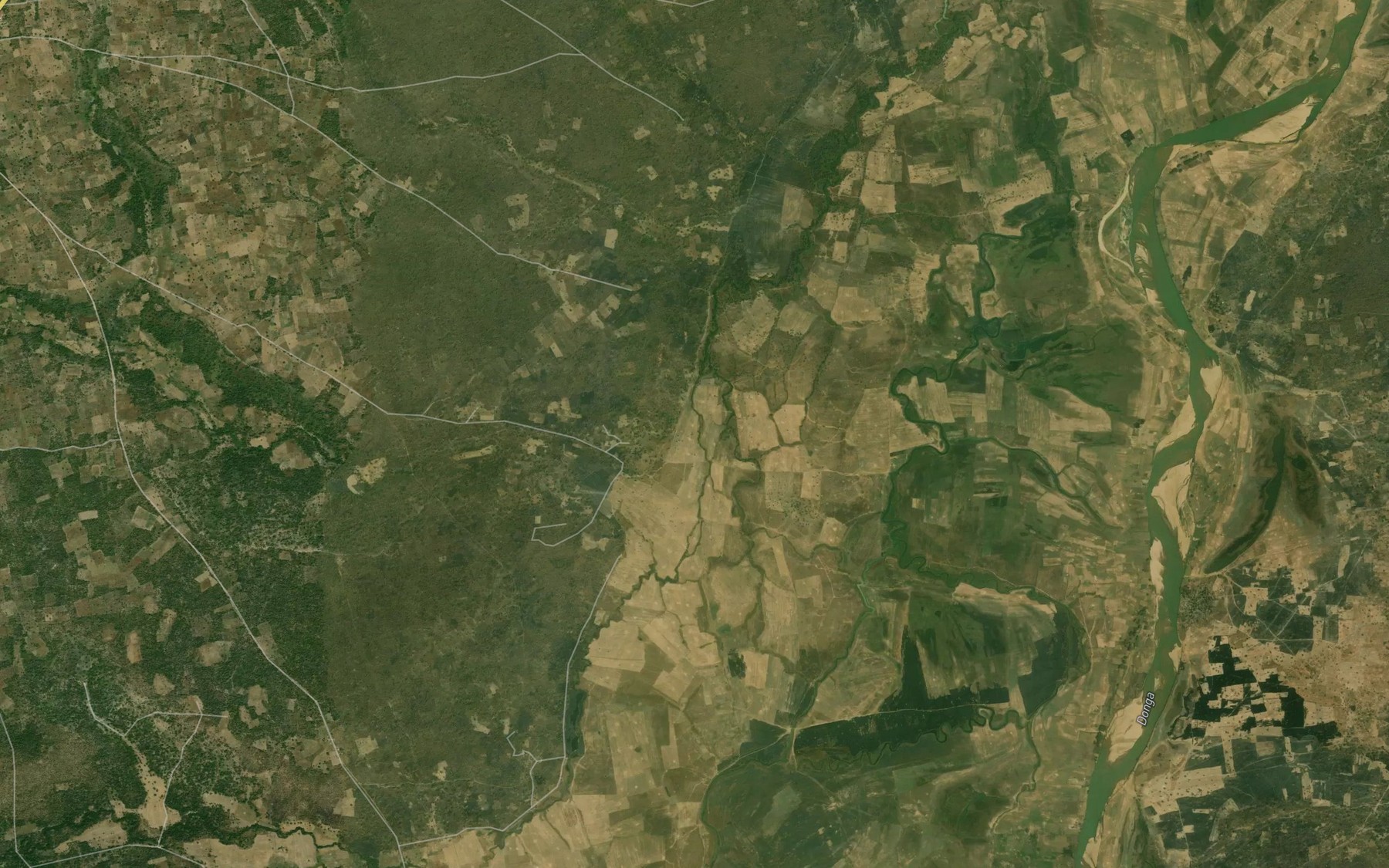 Satellite map of the River Agbo