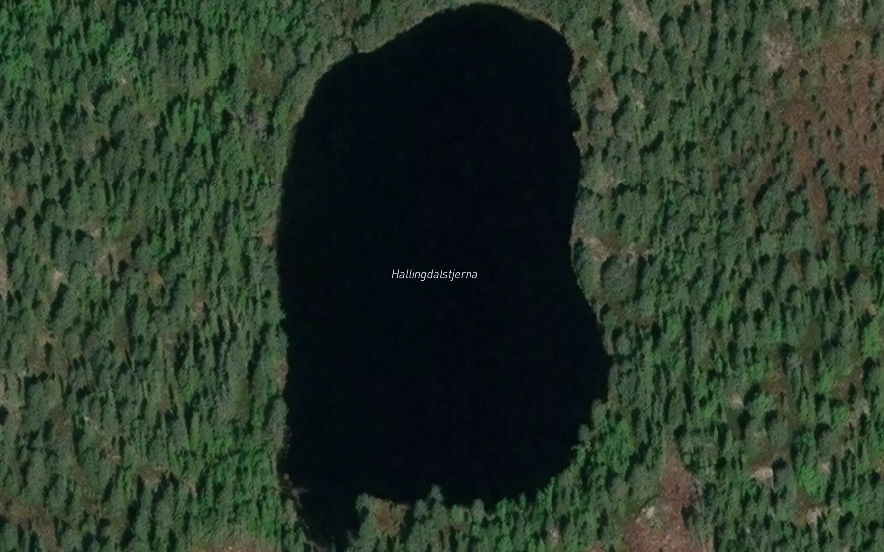 Satellite map of the Hollingdalstjenna