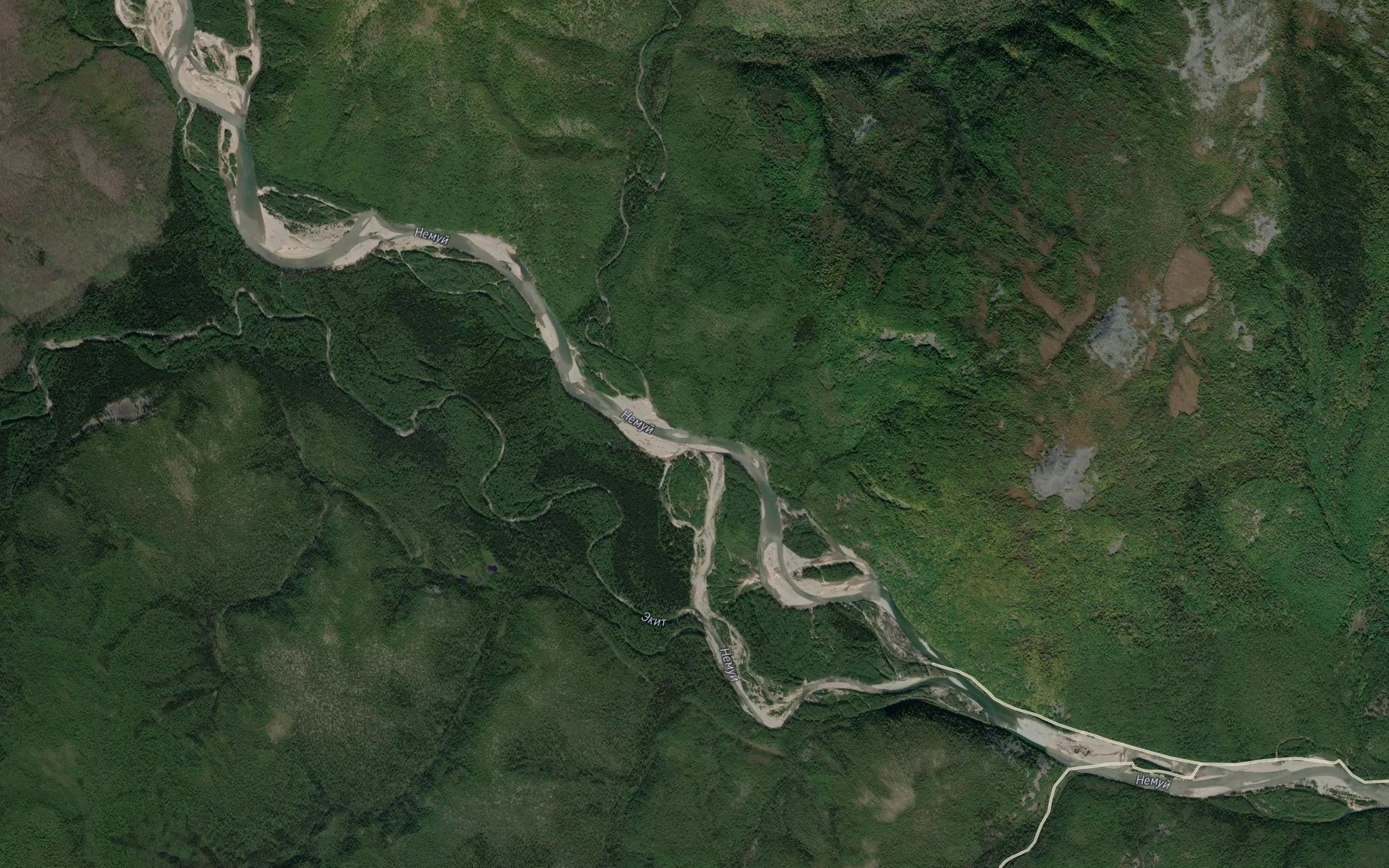 Satellite map of the Ulaykan