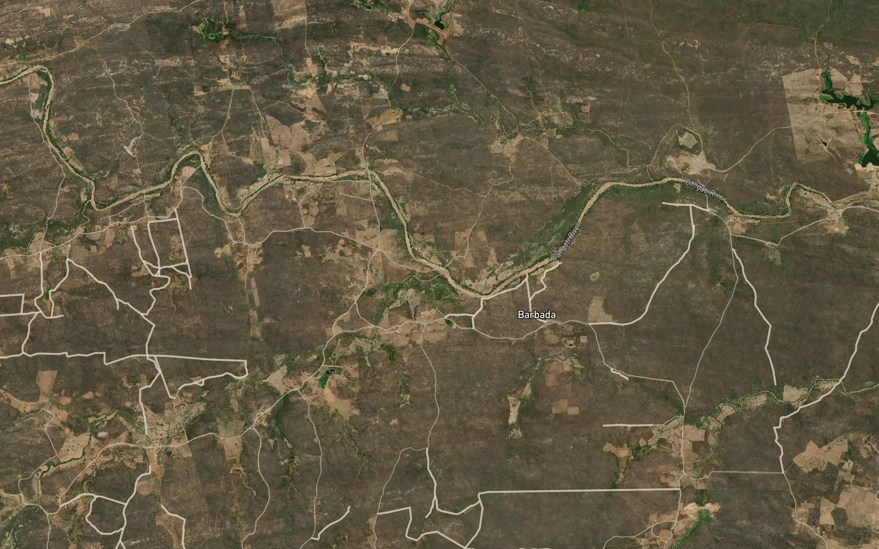 Satellite map of the Riacho do Alegre