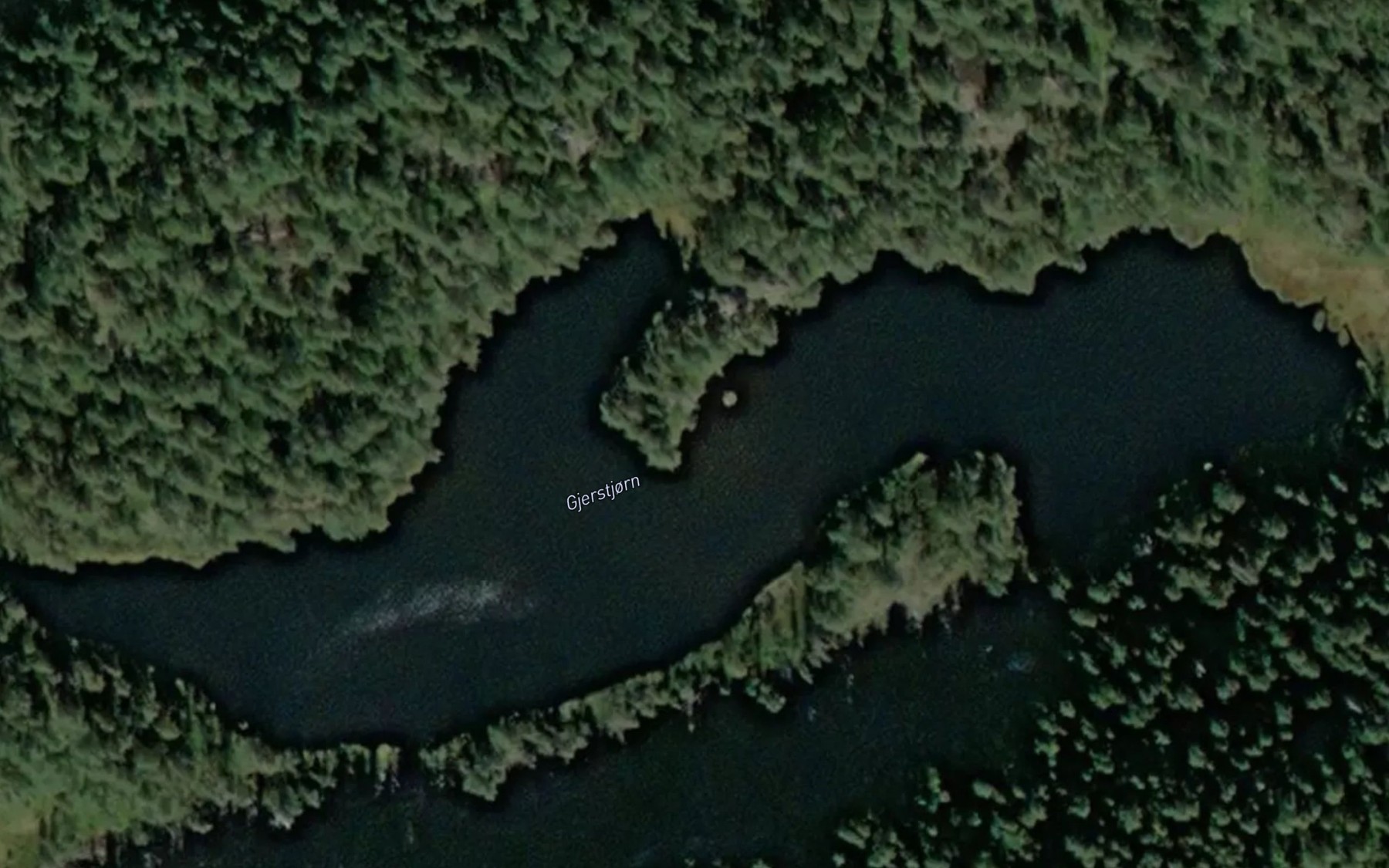 Satellite map of the Gjerstjenn