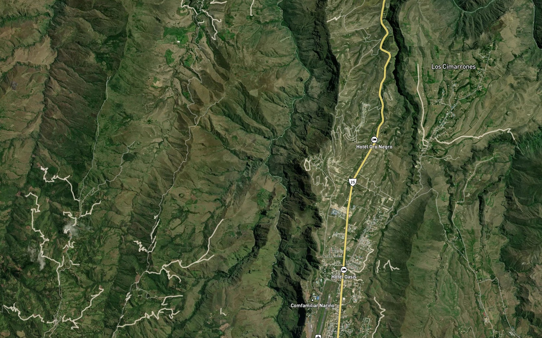 Satellite map of the Rio Pasto
