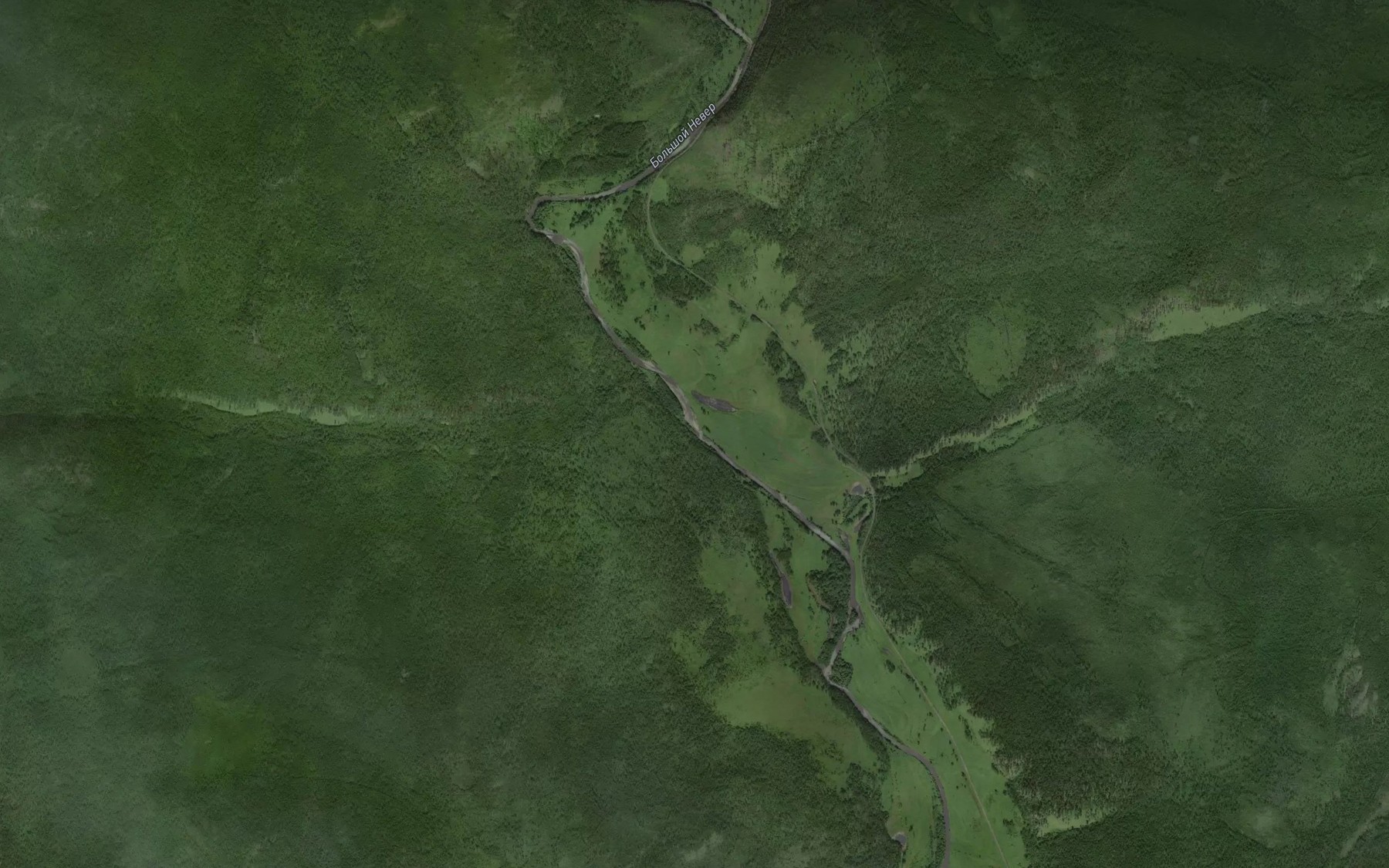 Satellite map of the Pyat'desyat Chetvertyy Kilometr