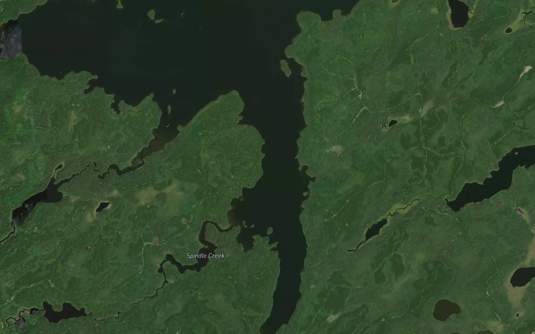 Satellite map of the Nettleton Bay