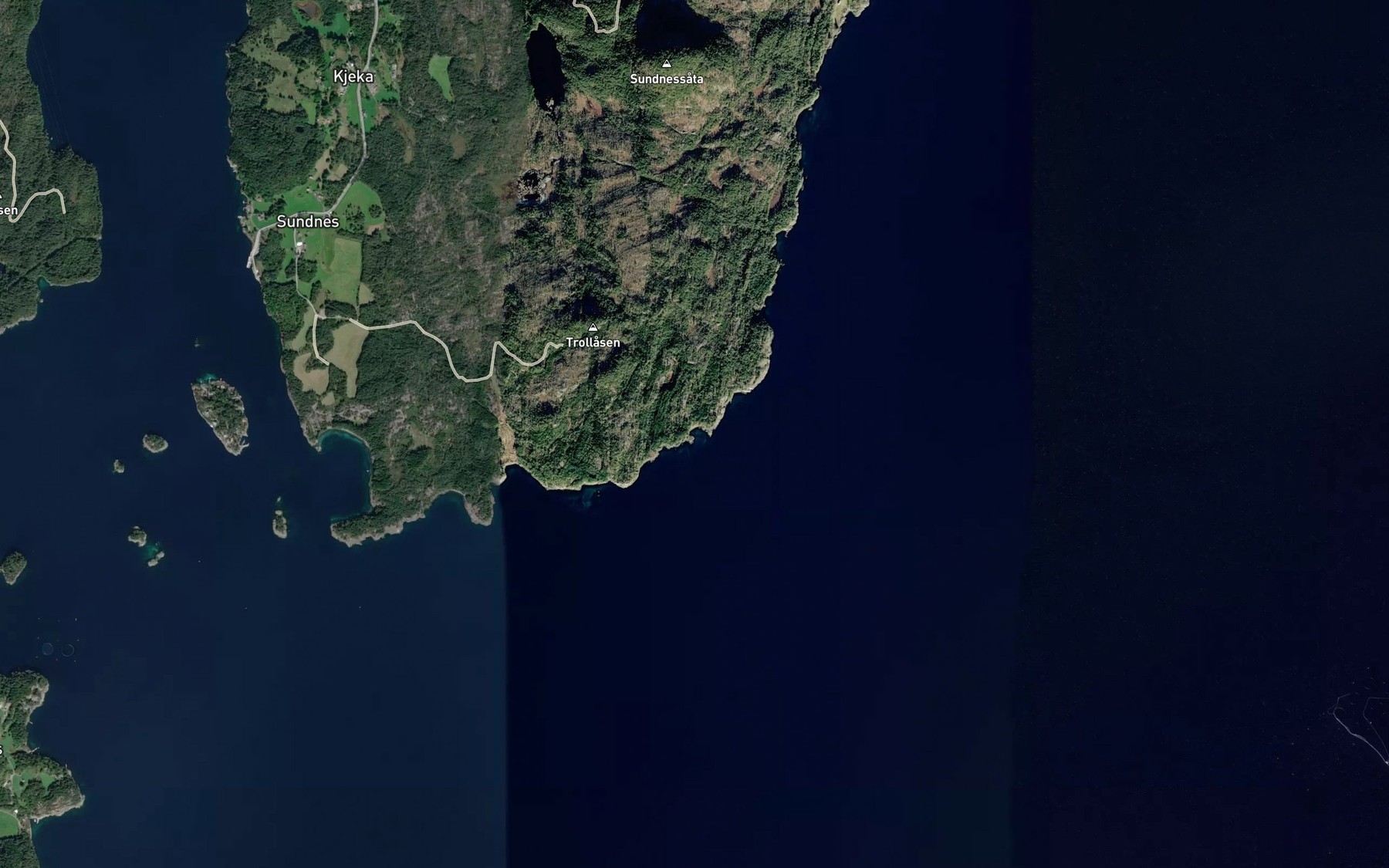 Satellite map of the Sandvika