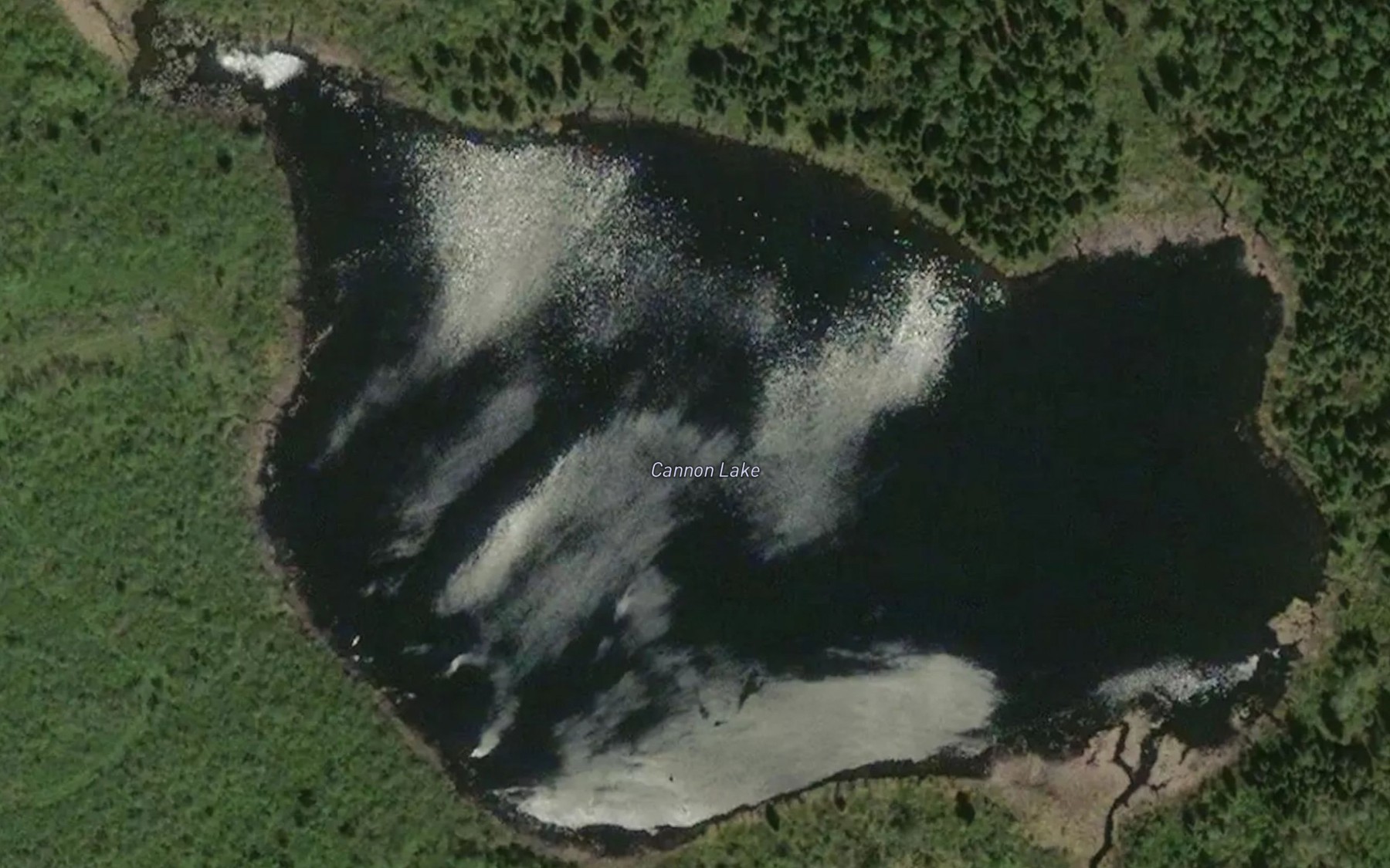 Satellite map of the Connon Lake
