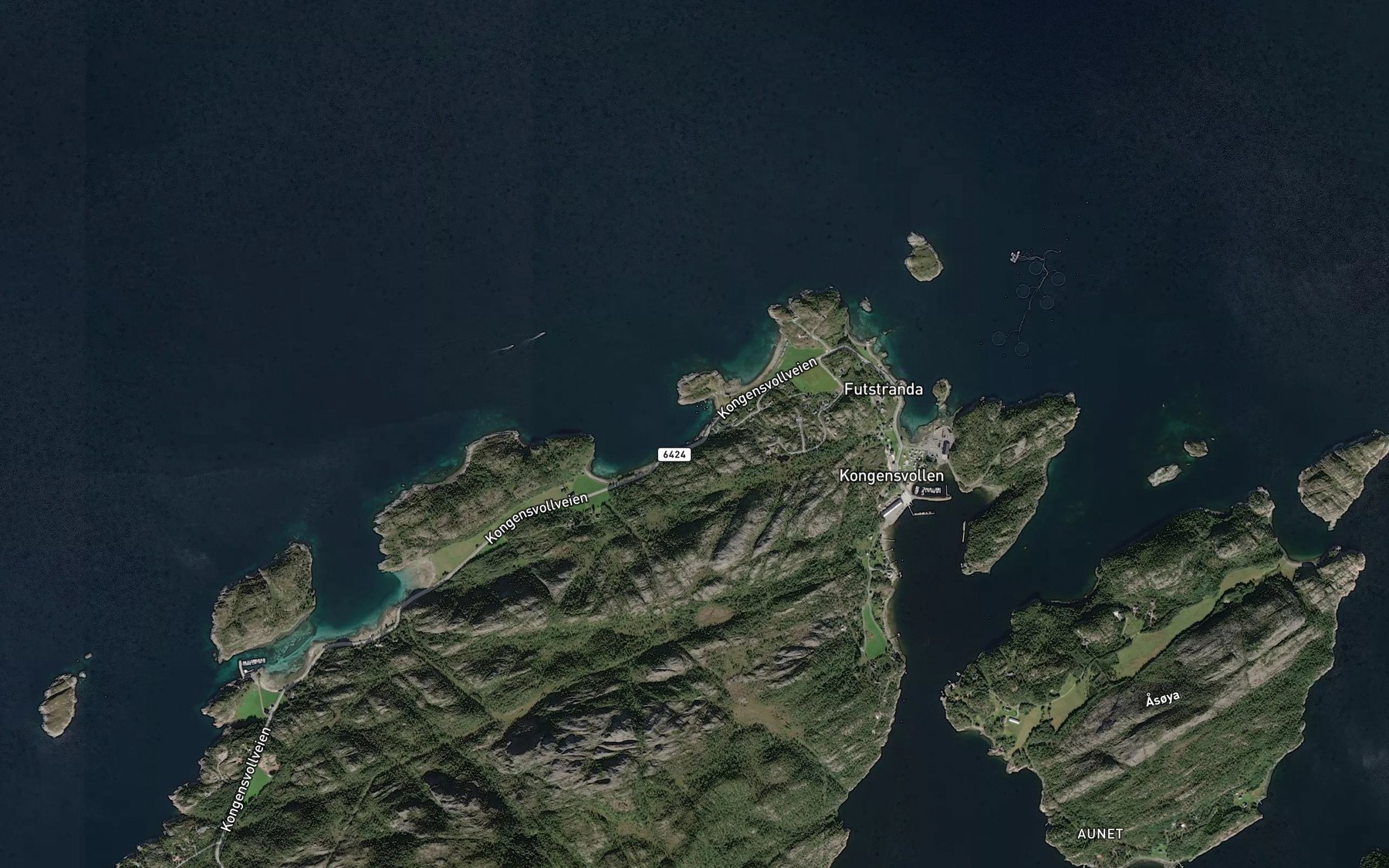 Satellite map of the Postvika