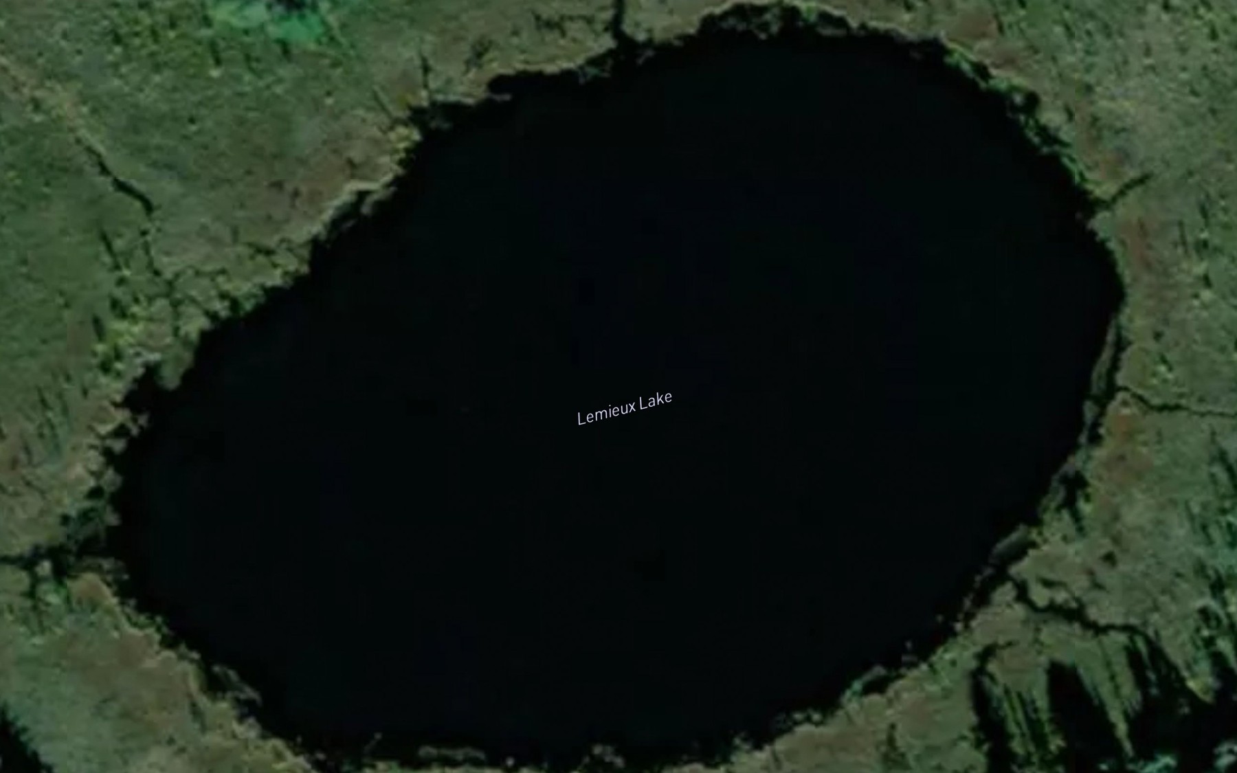 Satellite map of the Lemieux Lake