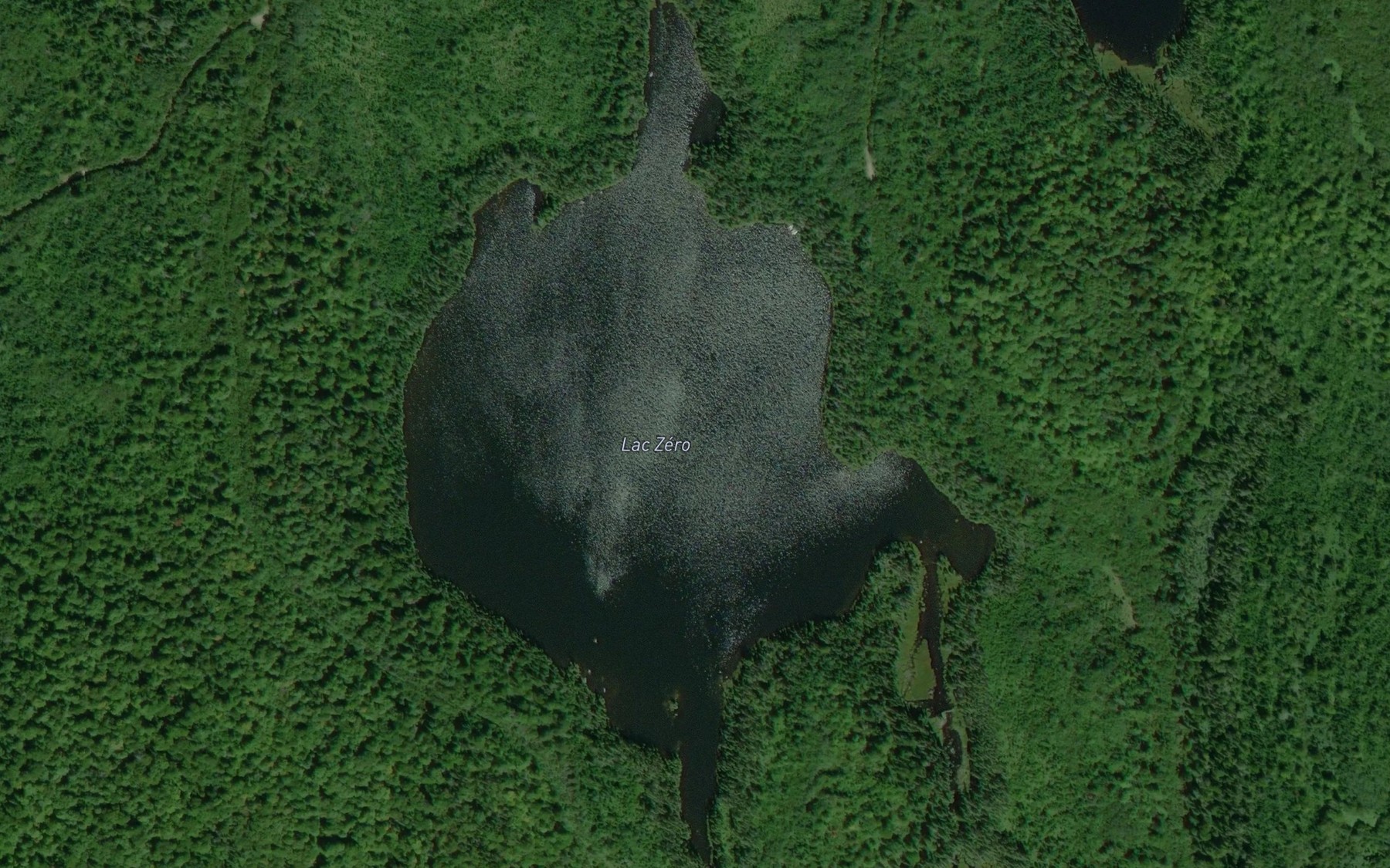Satellite map of the Lac Zero