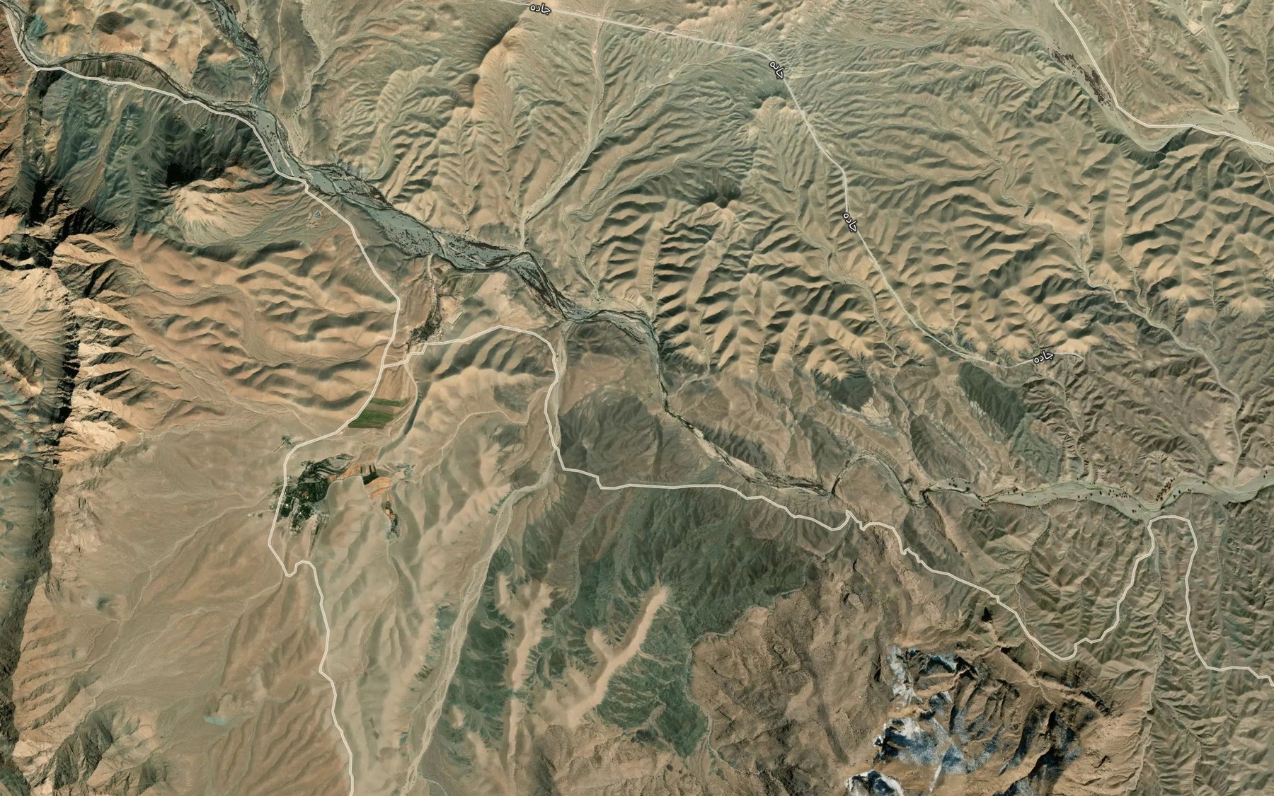 Satellite map of the Cheshmheh-ye `Adasu'iyeh