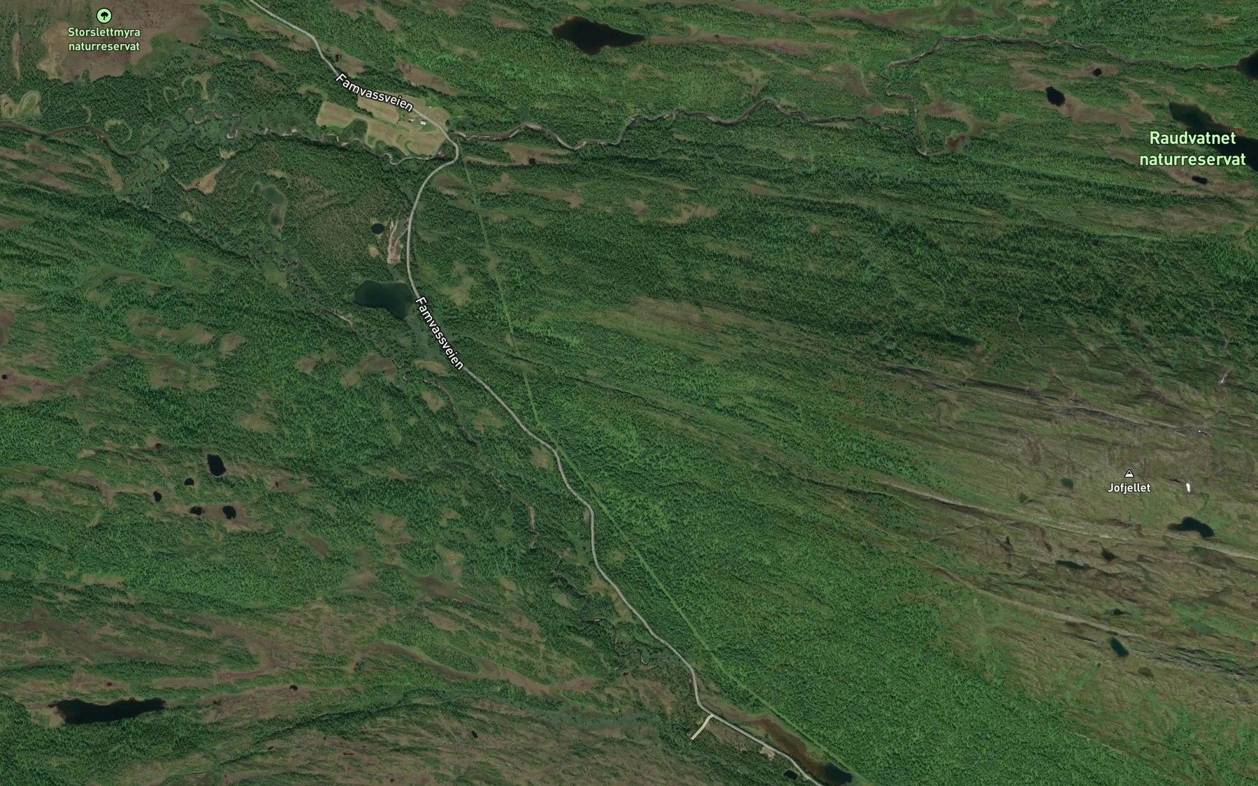 Satellite map of the Bergdalsbekken