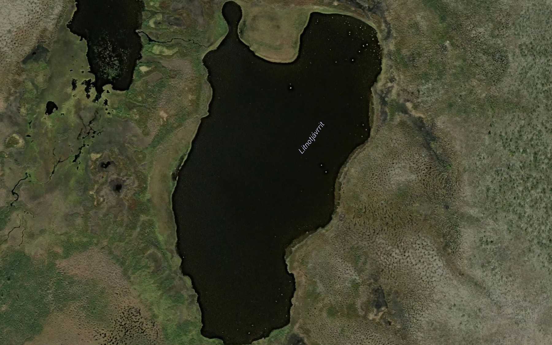 Satellite map of the Lidnutjavrit