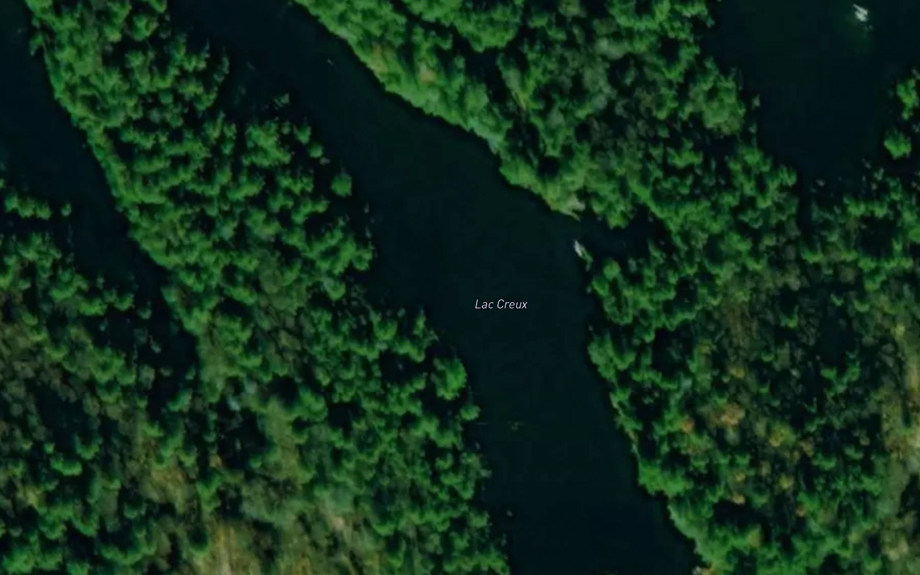 Satellite map of the Lac Creux