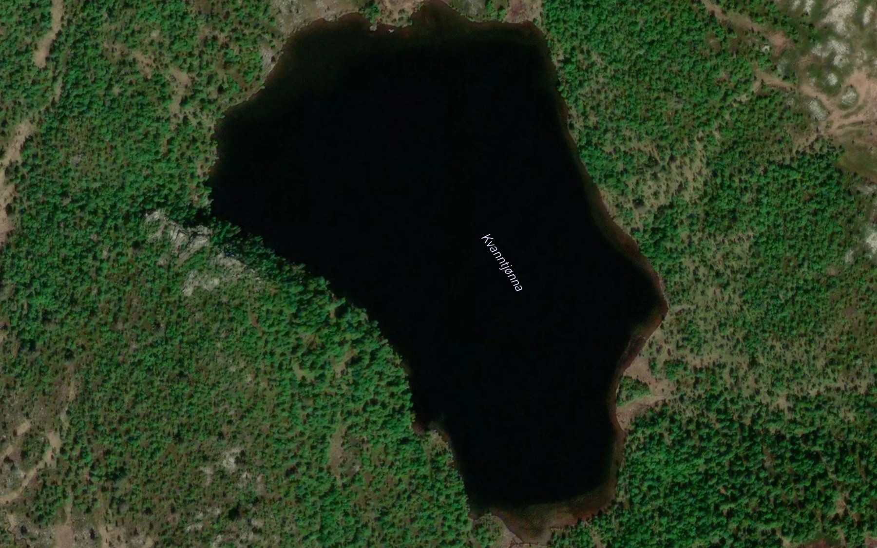 Satellite map of the Kvanntjorna