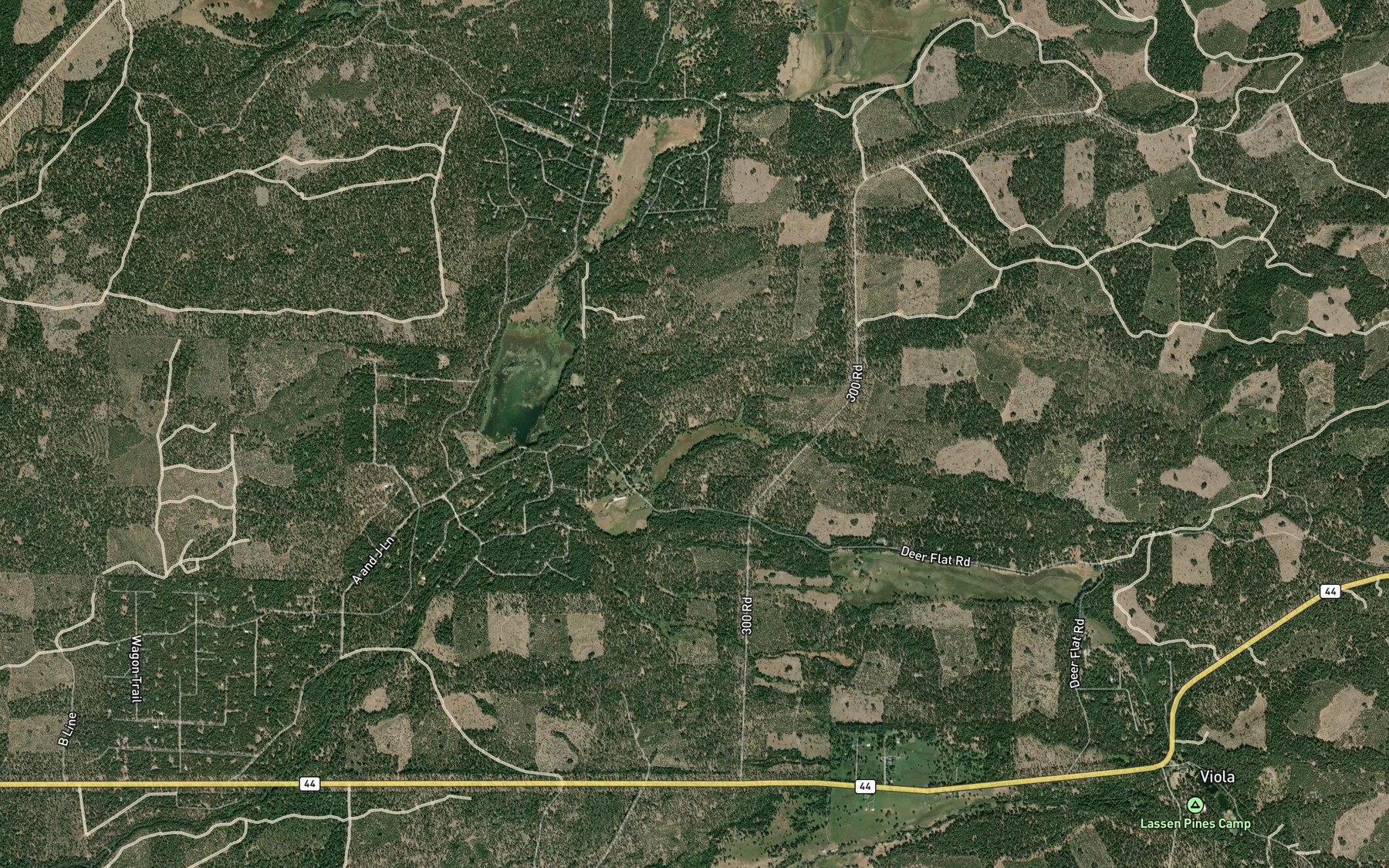 Satellite map of the Manzanita Spring