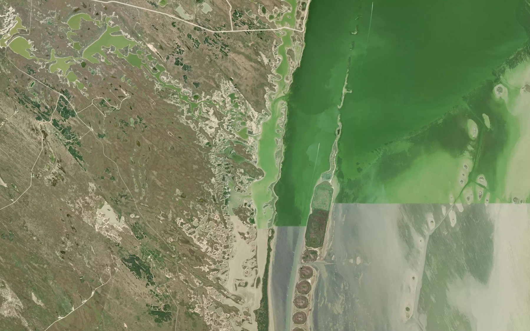 Satellite map of the Rocky Slough