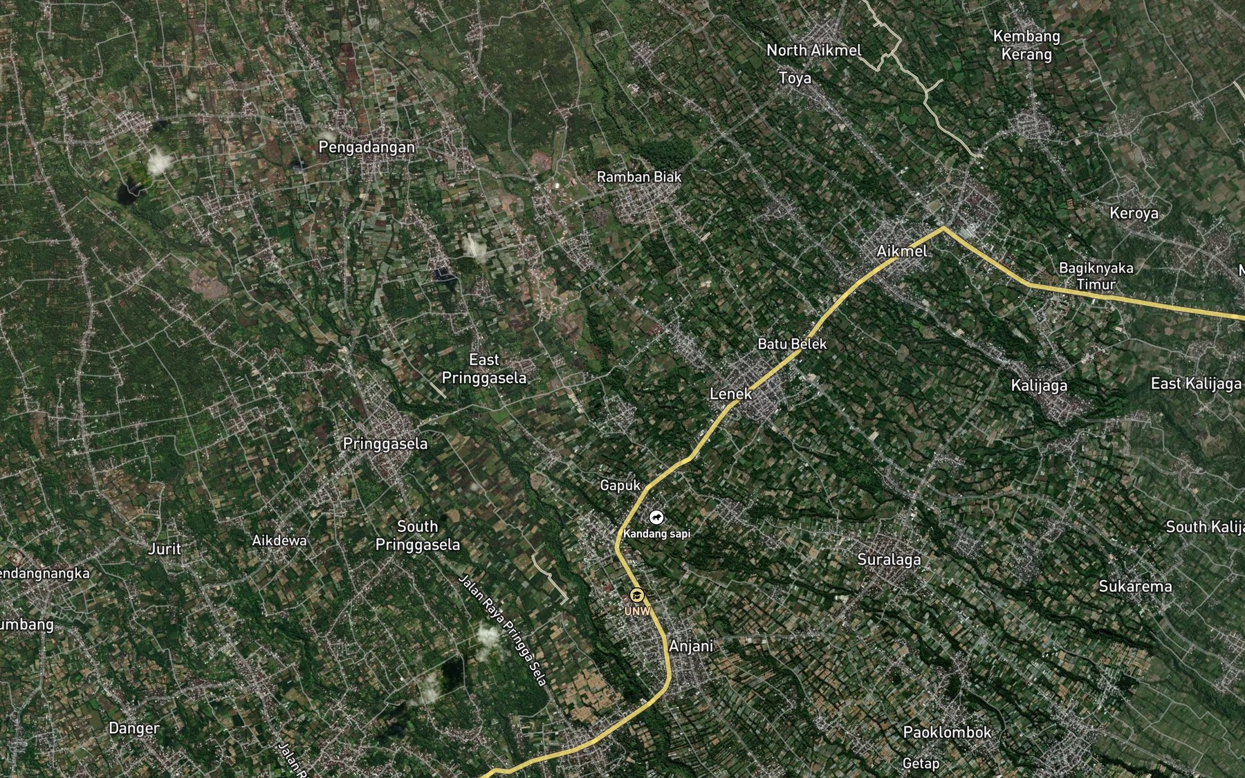 Satellite map of the Kokok Joga