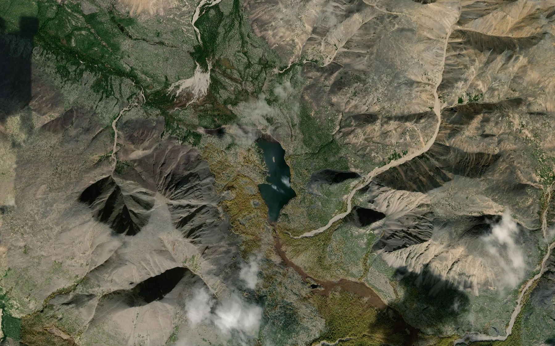 Satellite map of the Ozero Zhabernoye