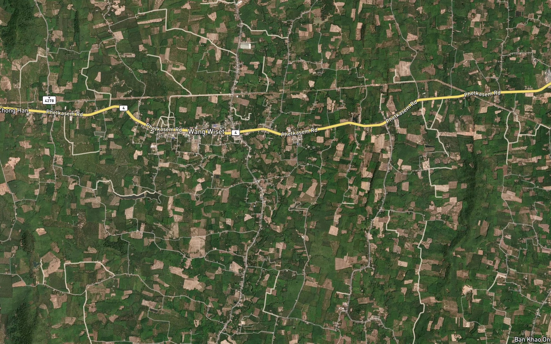 Satellite map of the Huai Ban Nai Chu