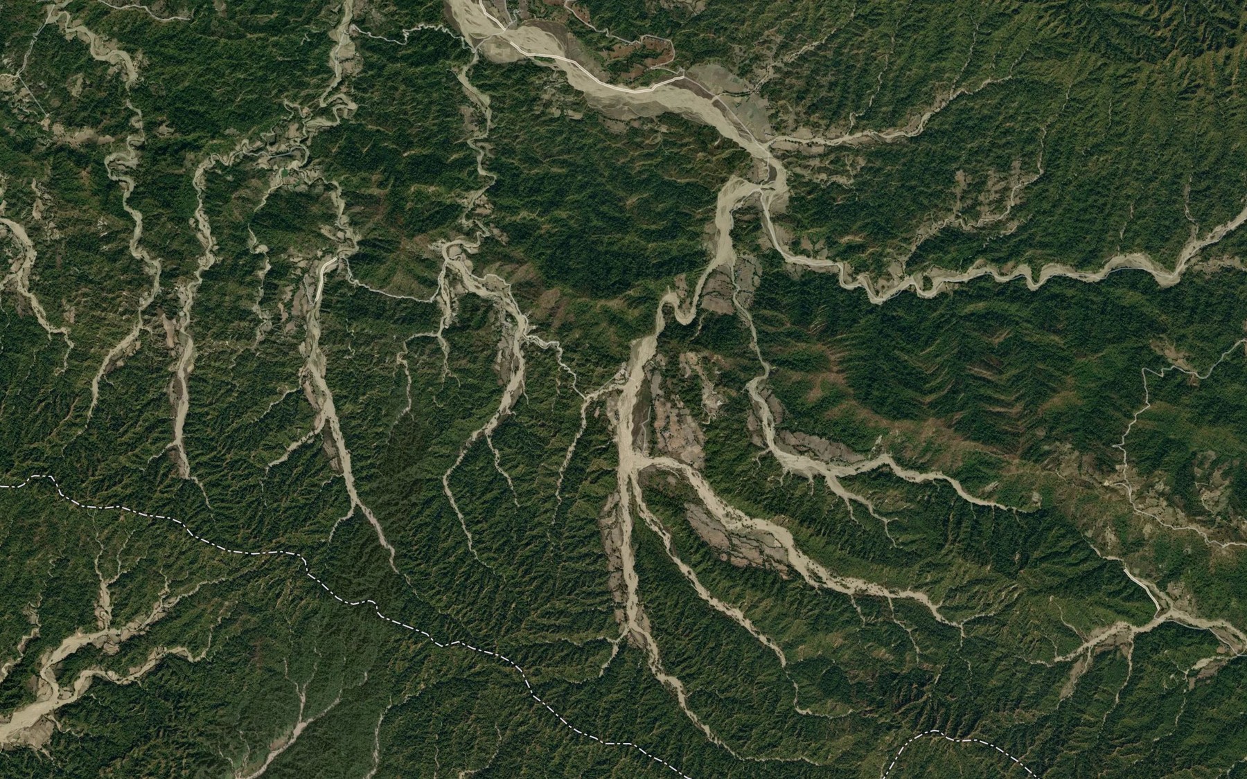 Satellite map of the Supari Khola