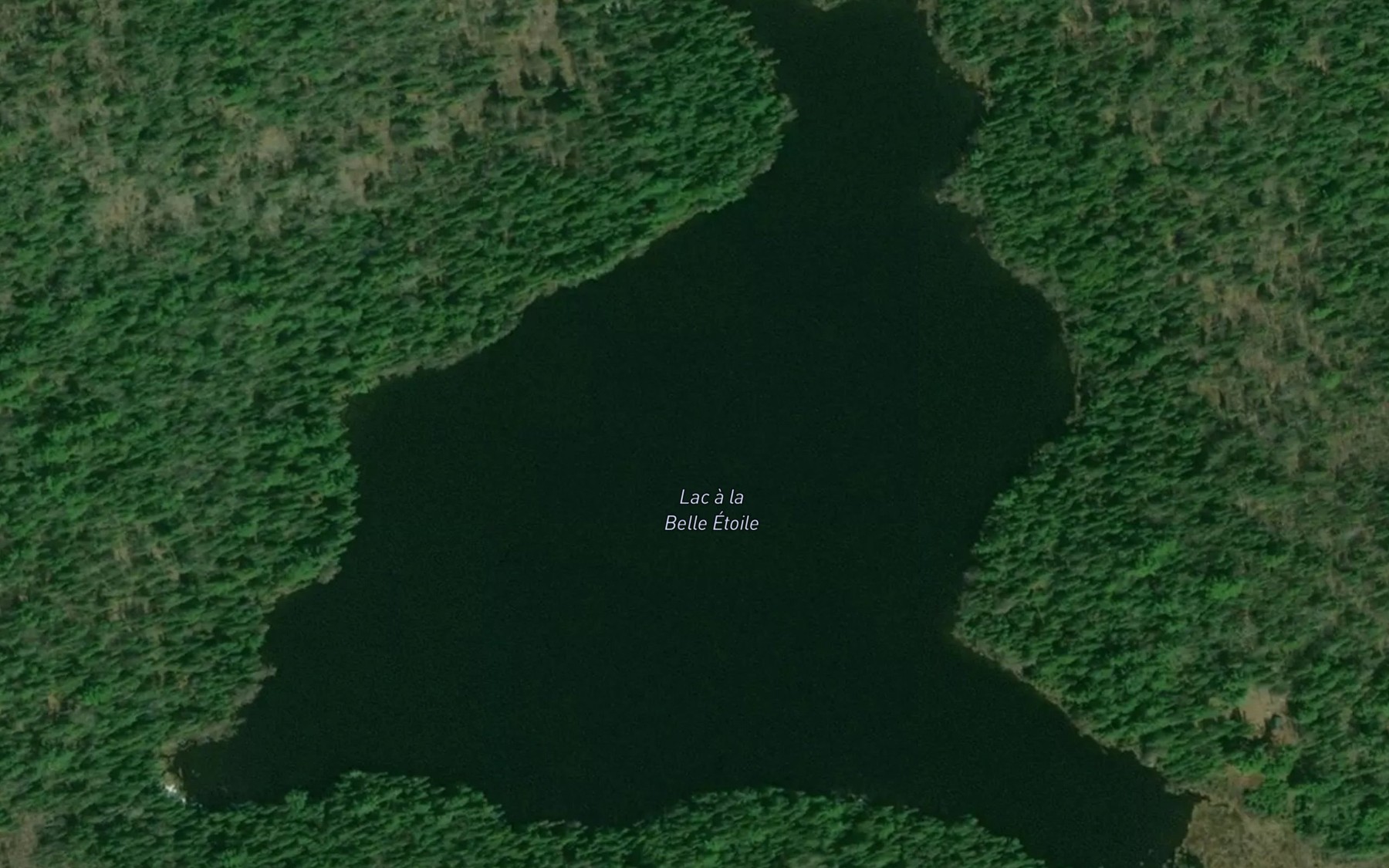 Satellite map of the Lac a la Belle Etoile