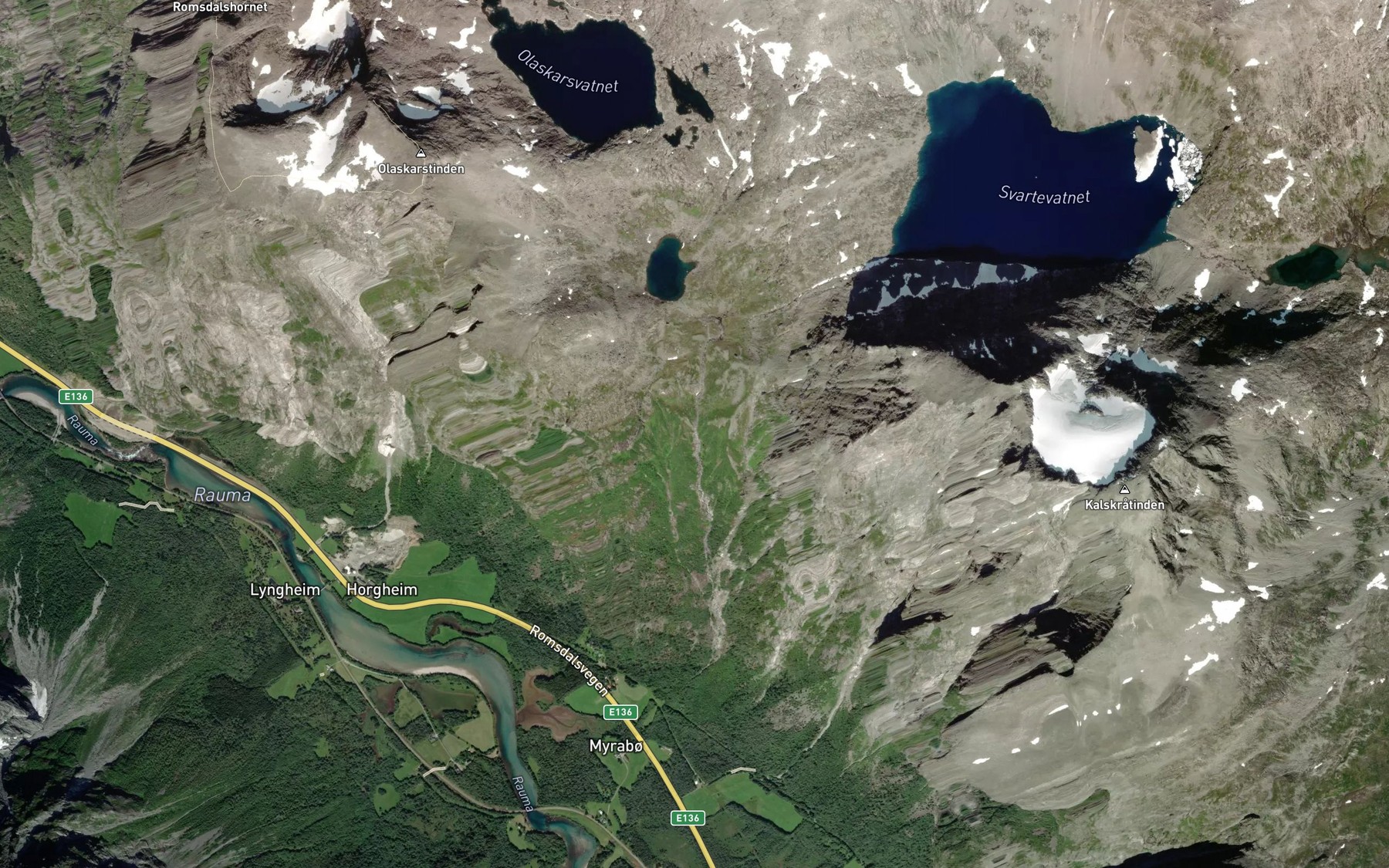 Satellite map of the Olaskarsgrova