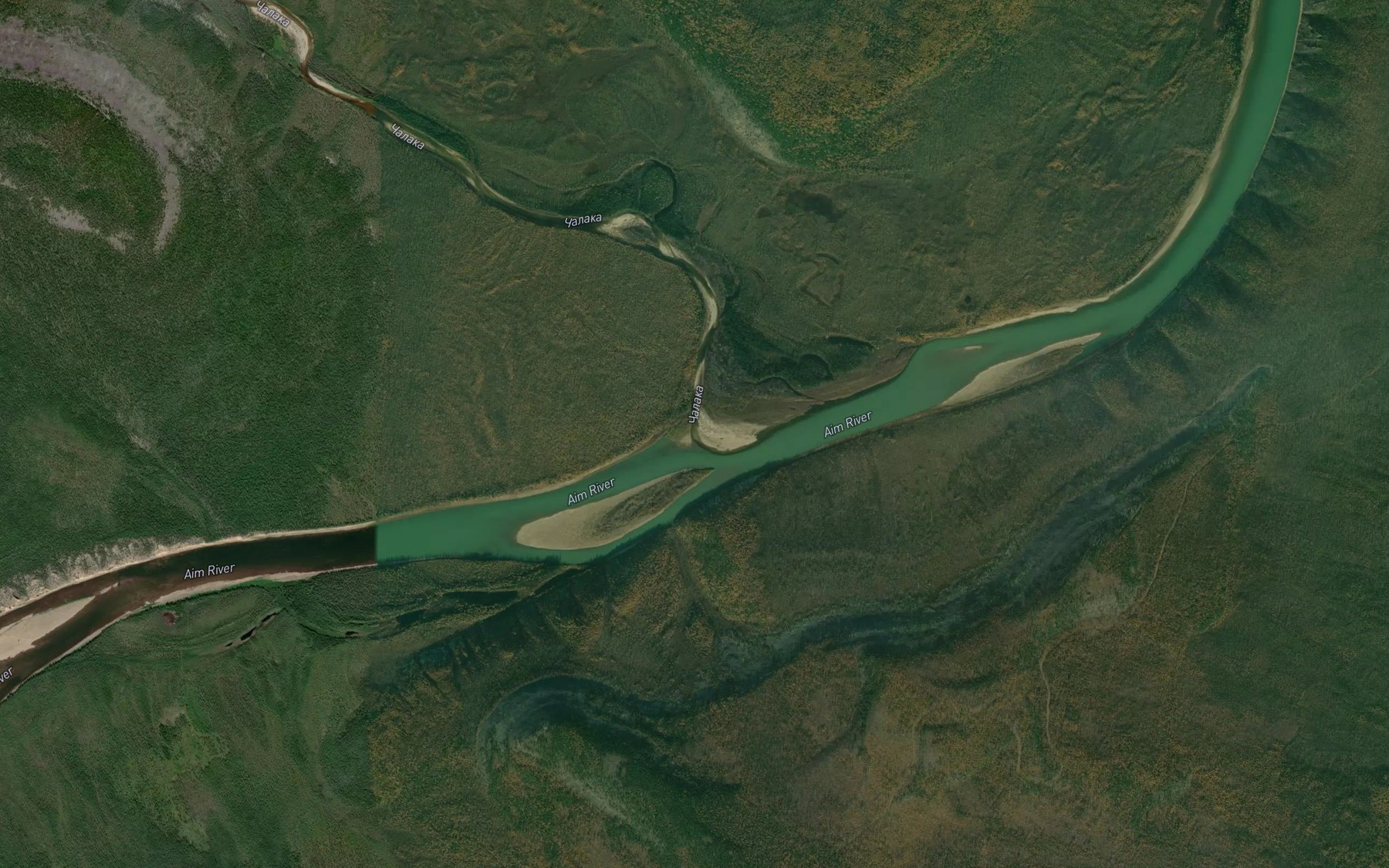 Satellite map of the Chalaka