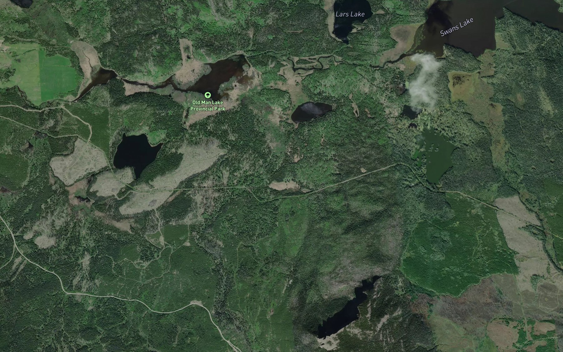 Satellite map of the Heading Creek