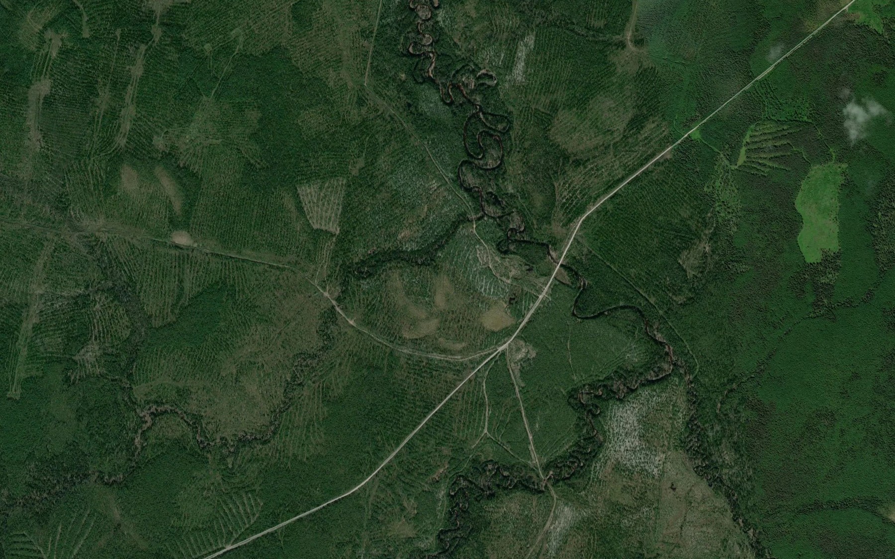 Satellite map of the Michayel'