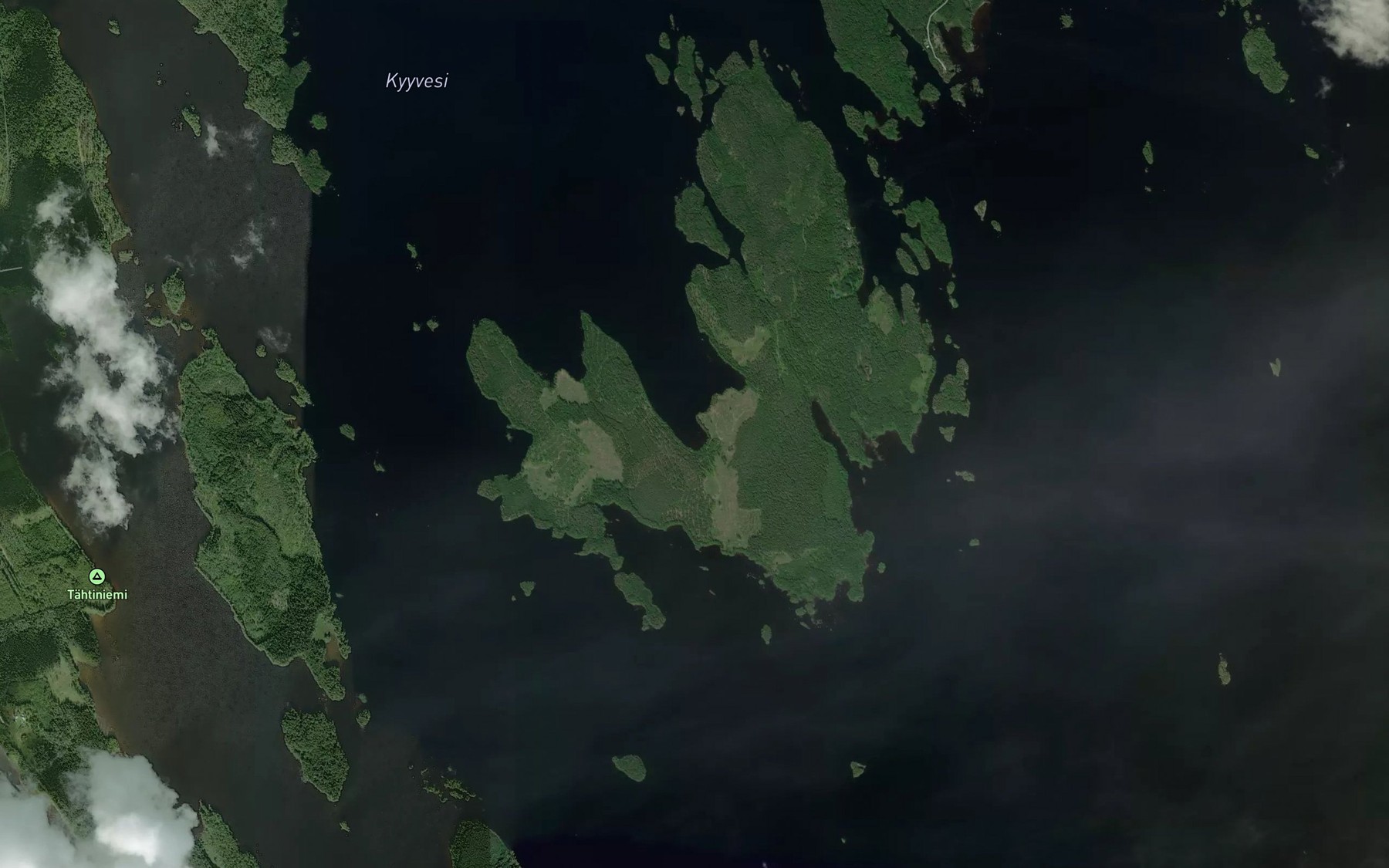 Satellite map of the Hiekkalahti
