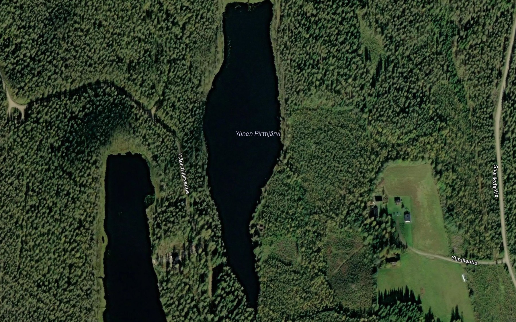 Satellite map of the Ylainen Pirttijarvi