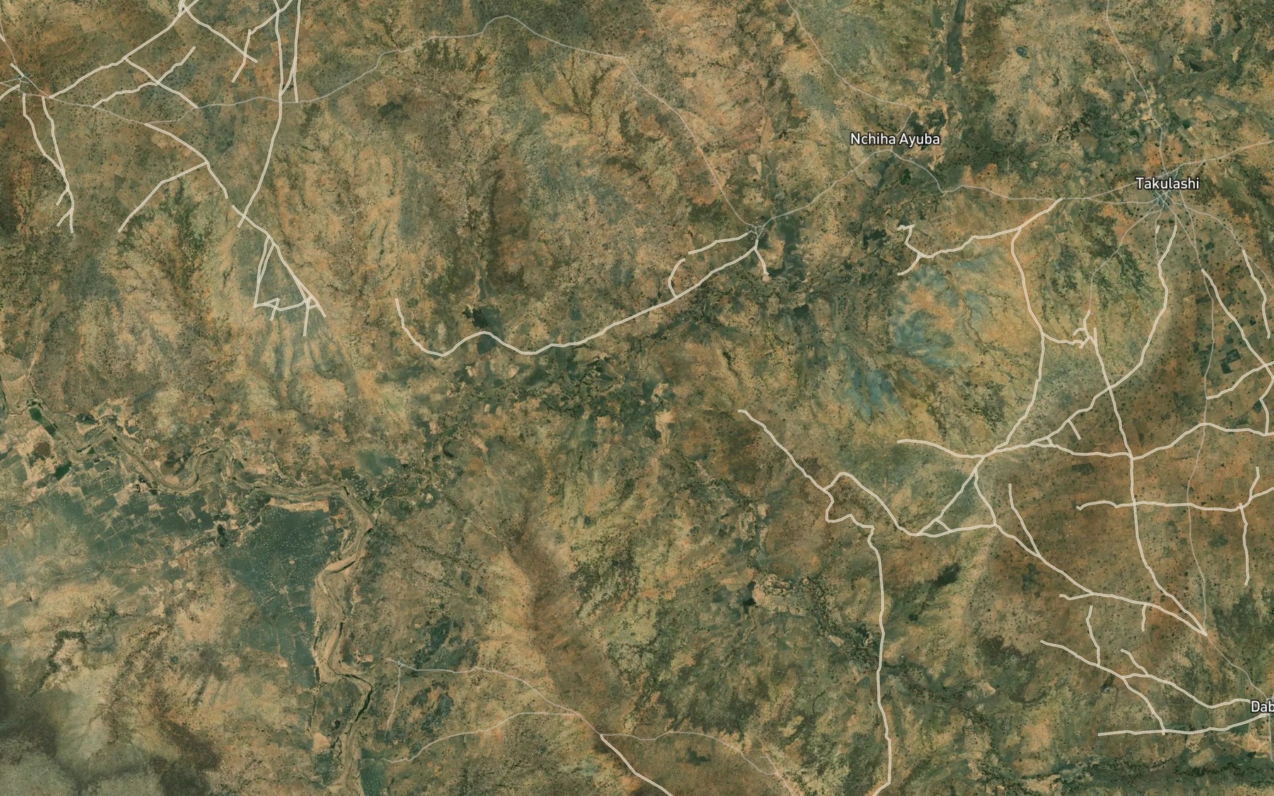 Satellite map of the Rafin Keli