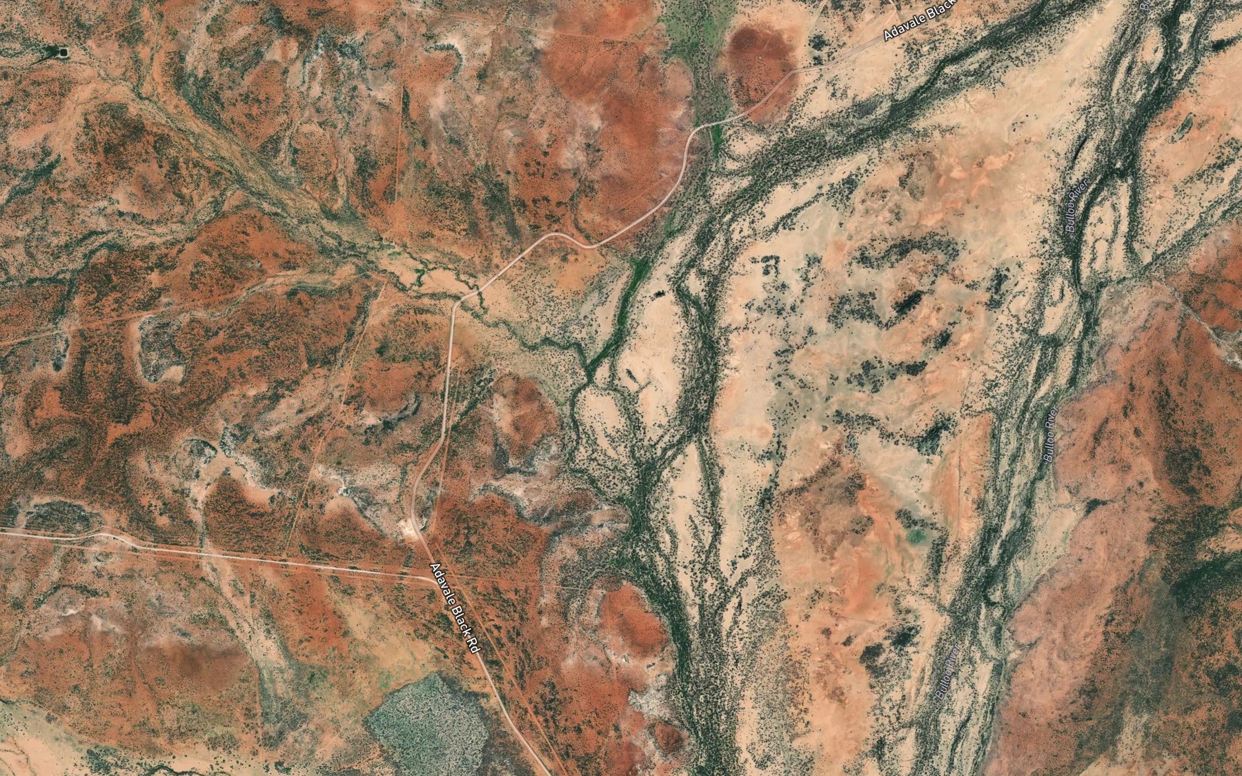 Satellite map of the Durella Creek