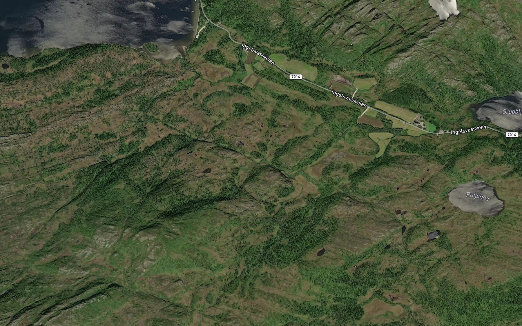 Satellite map of the Skardbekken