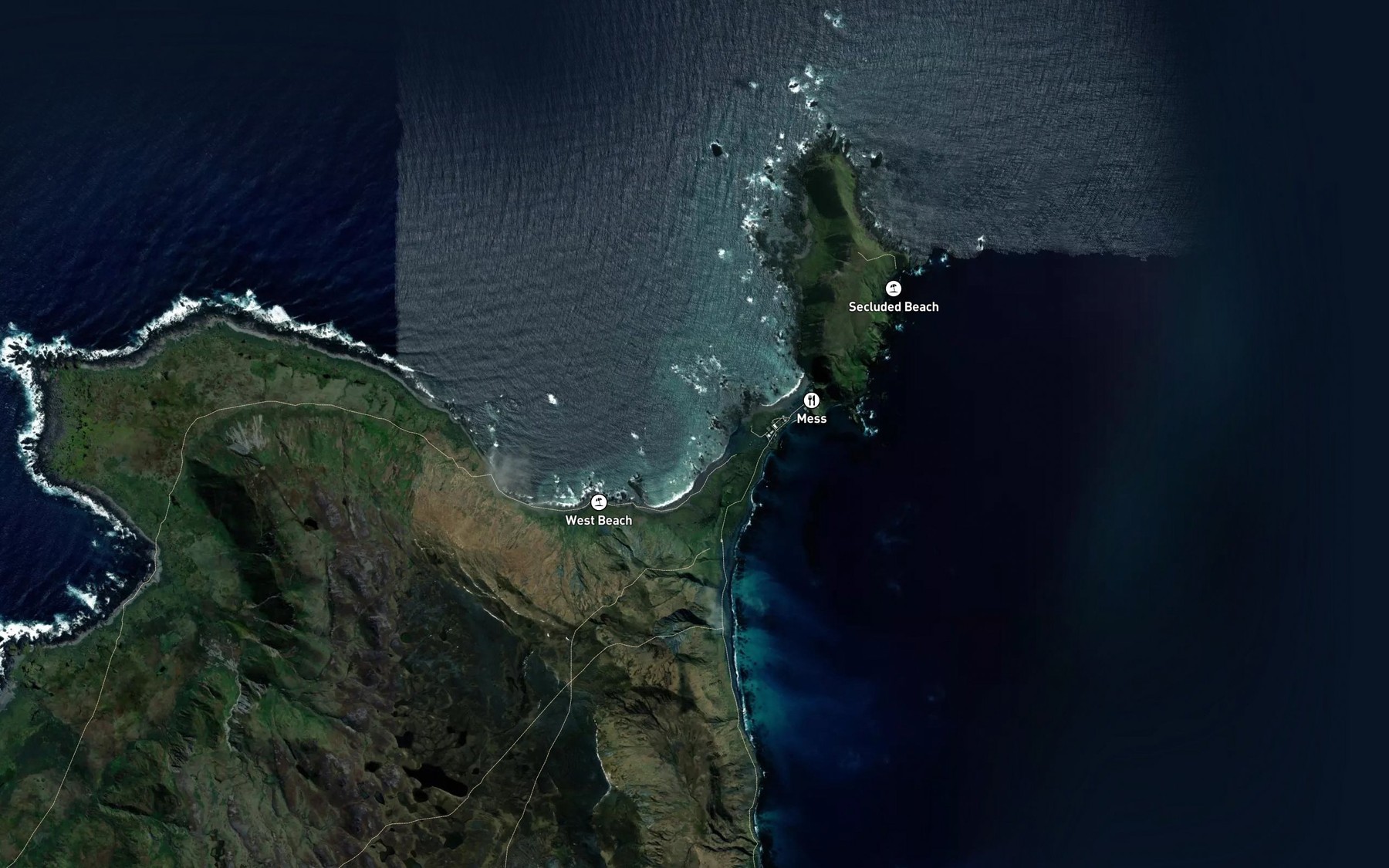 Satellite map of the Buckles Bay